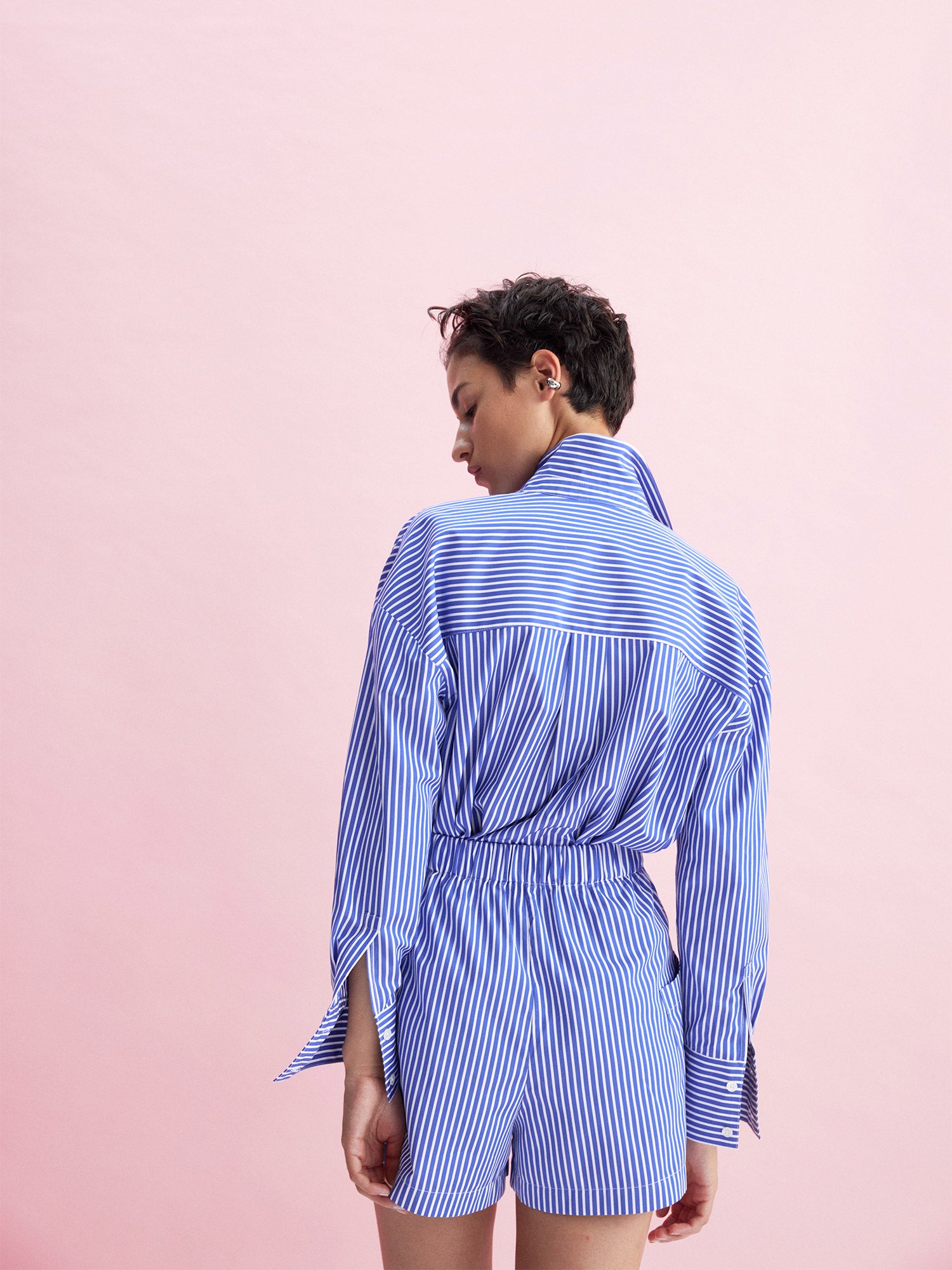 Watts Striped Side Button Shirt
