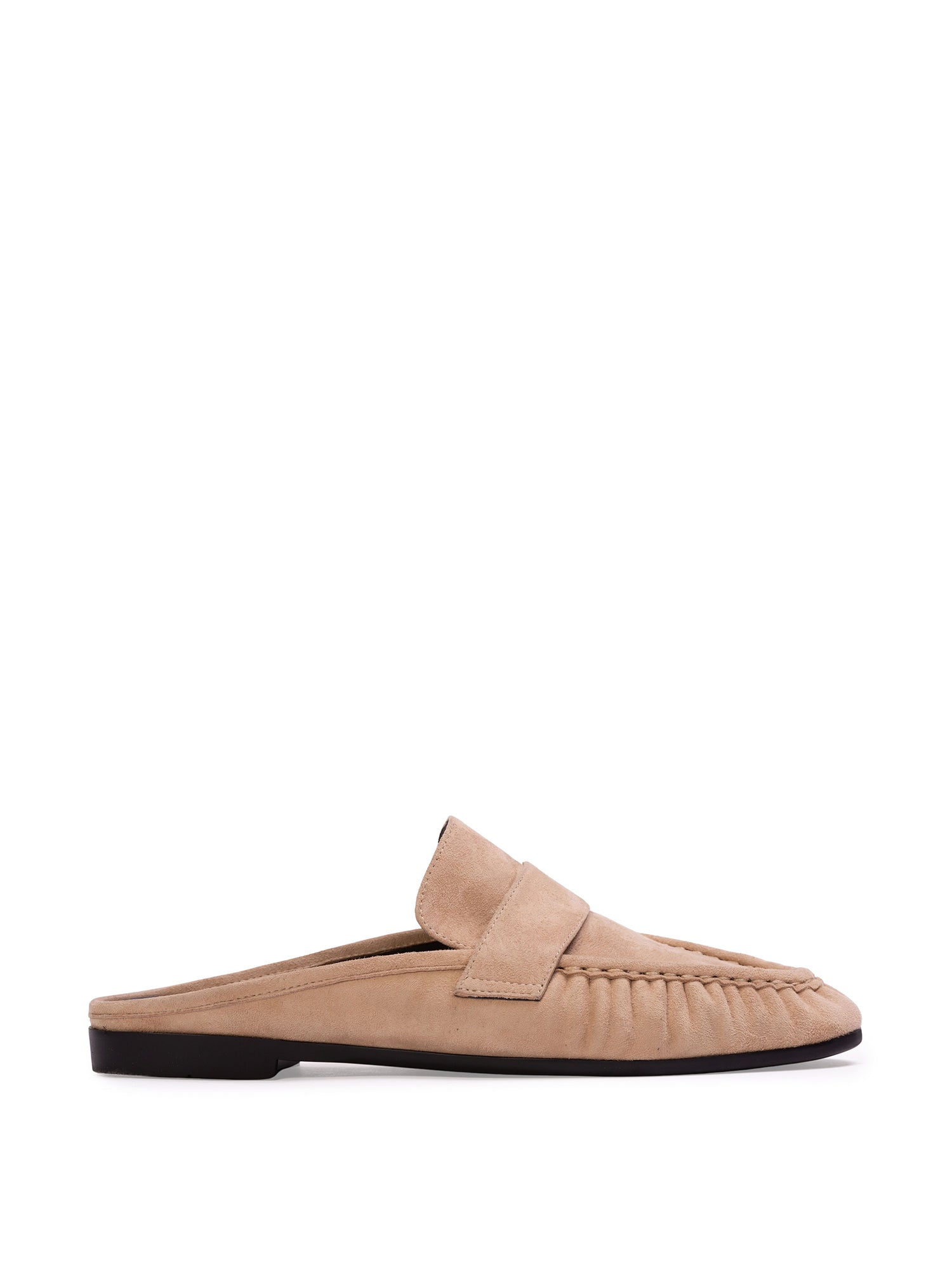 Suede Gabby Loafer Mules