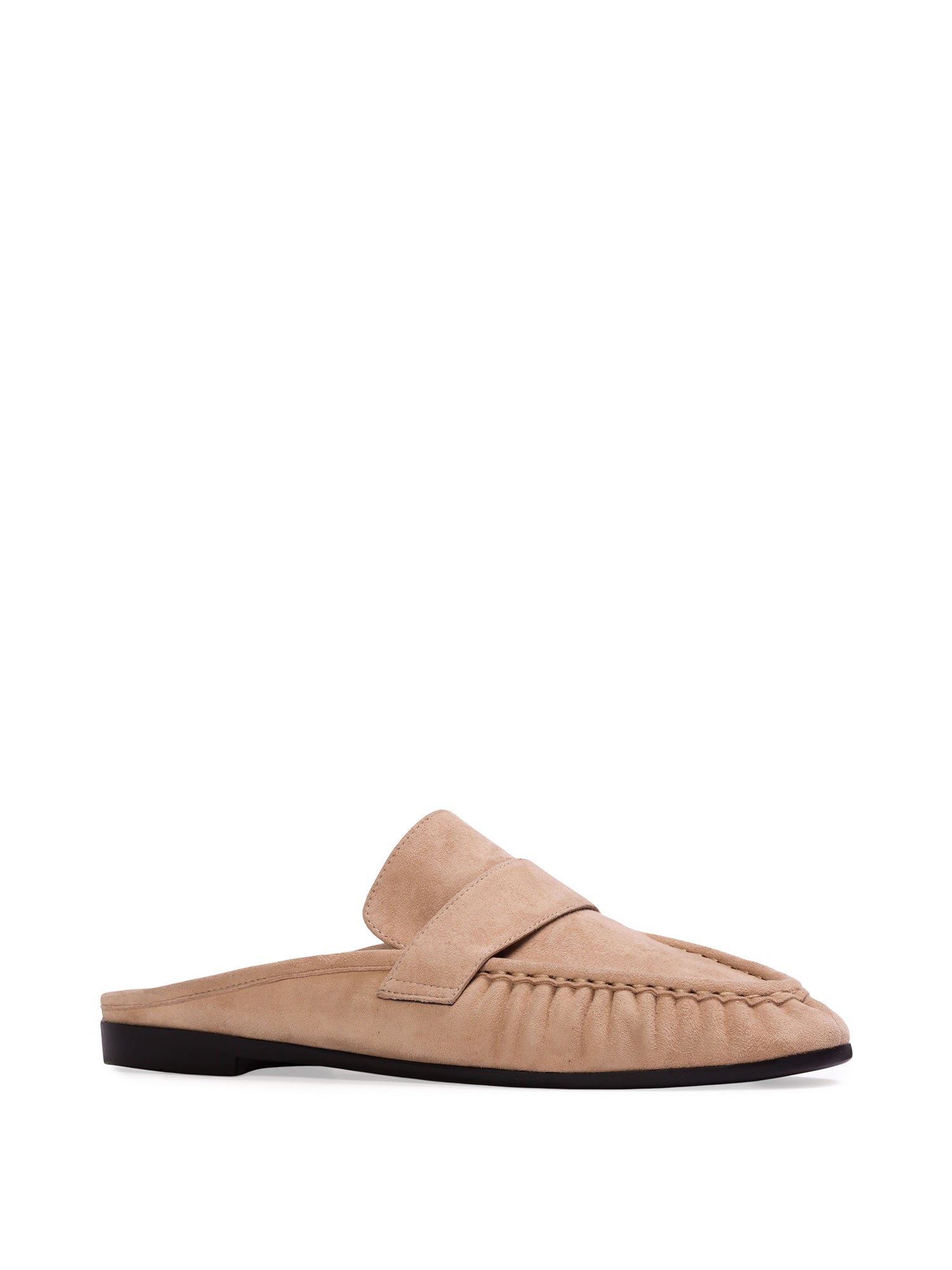 Suede Gabby Loafer Mules