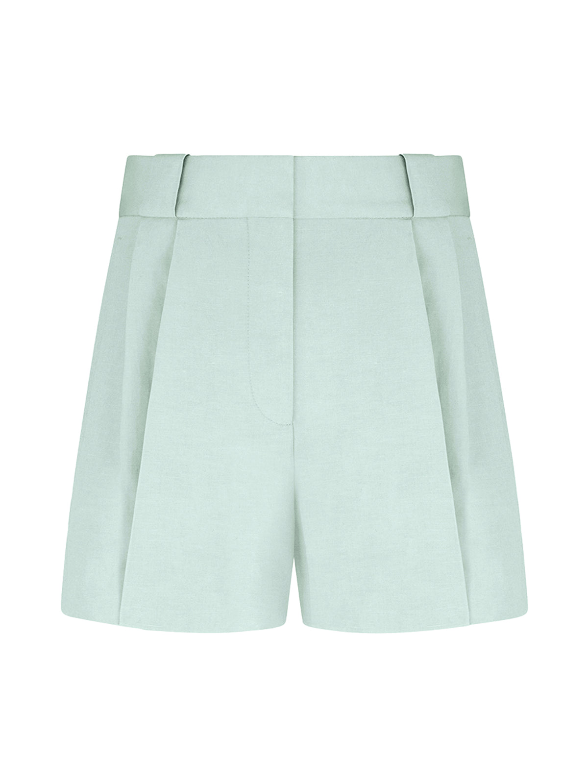 Zenith Linen-Silk Selle Shorts