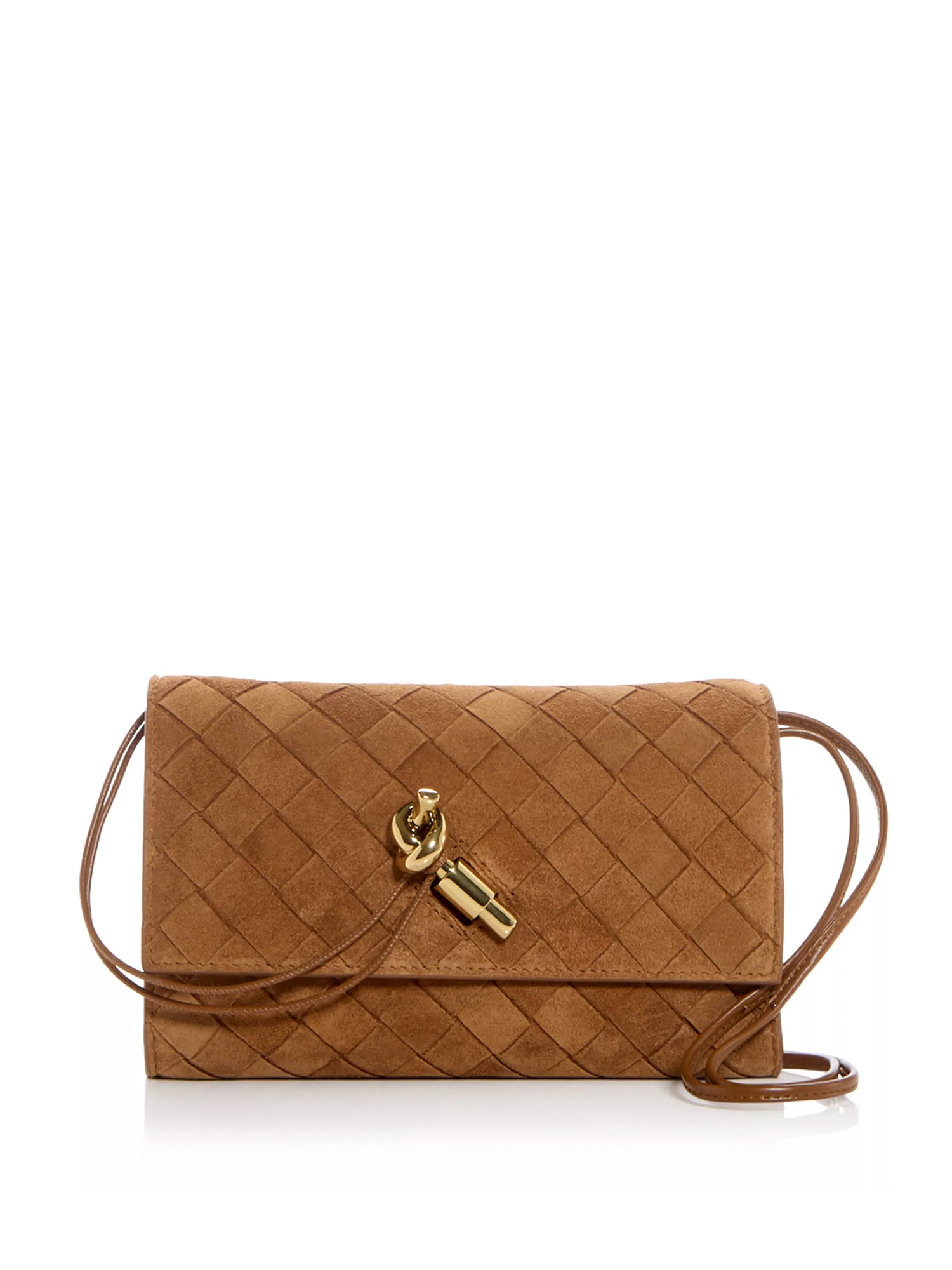 Suede Andiamo Intrecciato Mini Pouch