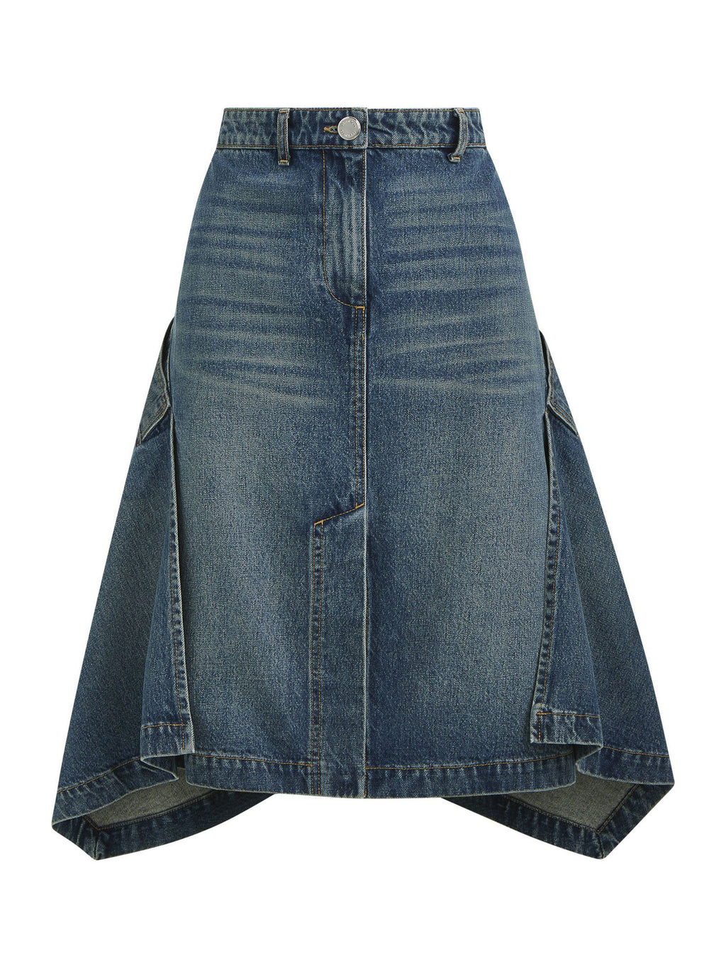 Brandon Maxwell | Frankie Cascade-Hem Denim Skirt – Kirna Zabête