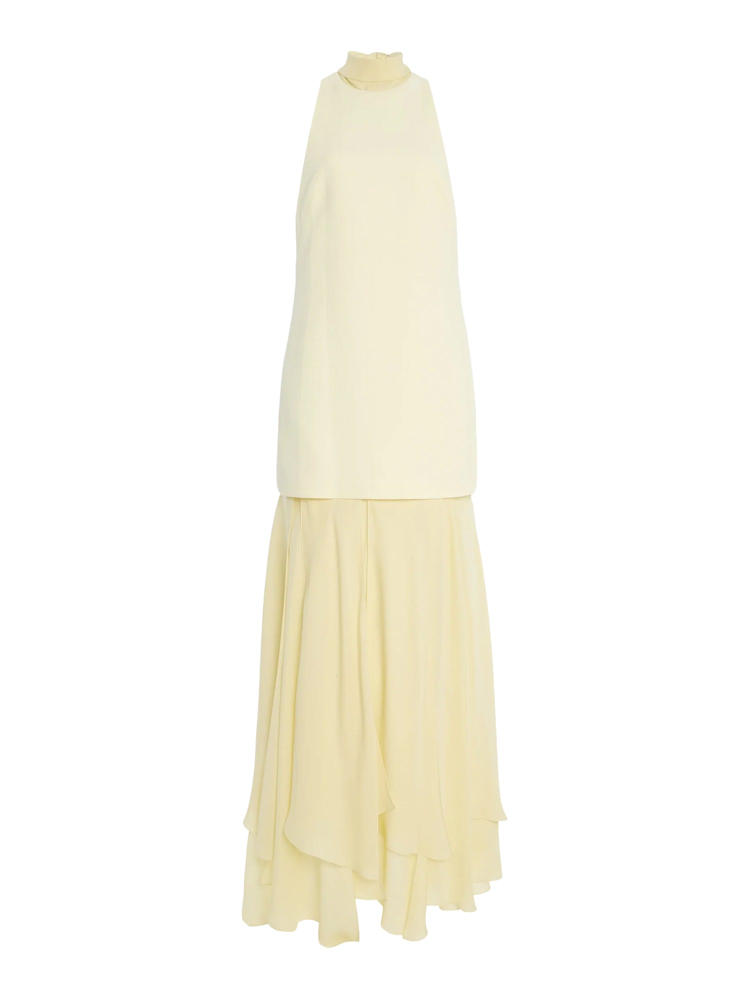 brandon maxwell maxi dress Brandon Maxwell The Lucia Crepe Maxi Dress