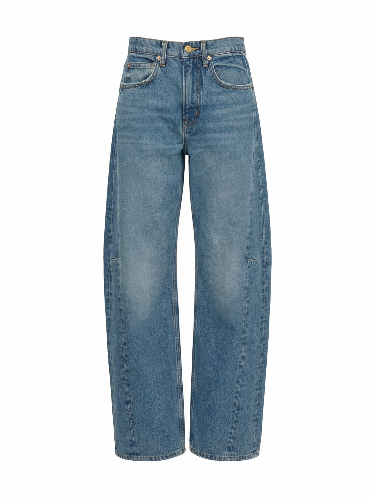 Relaxed Cuffed Lasso Jeans
