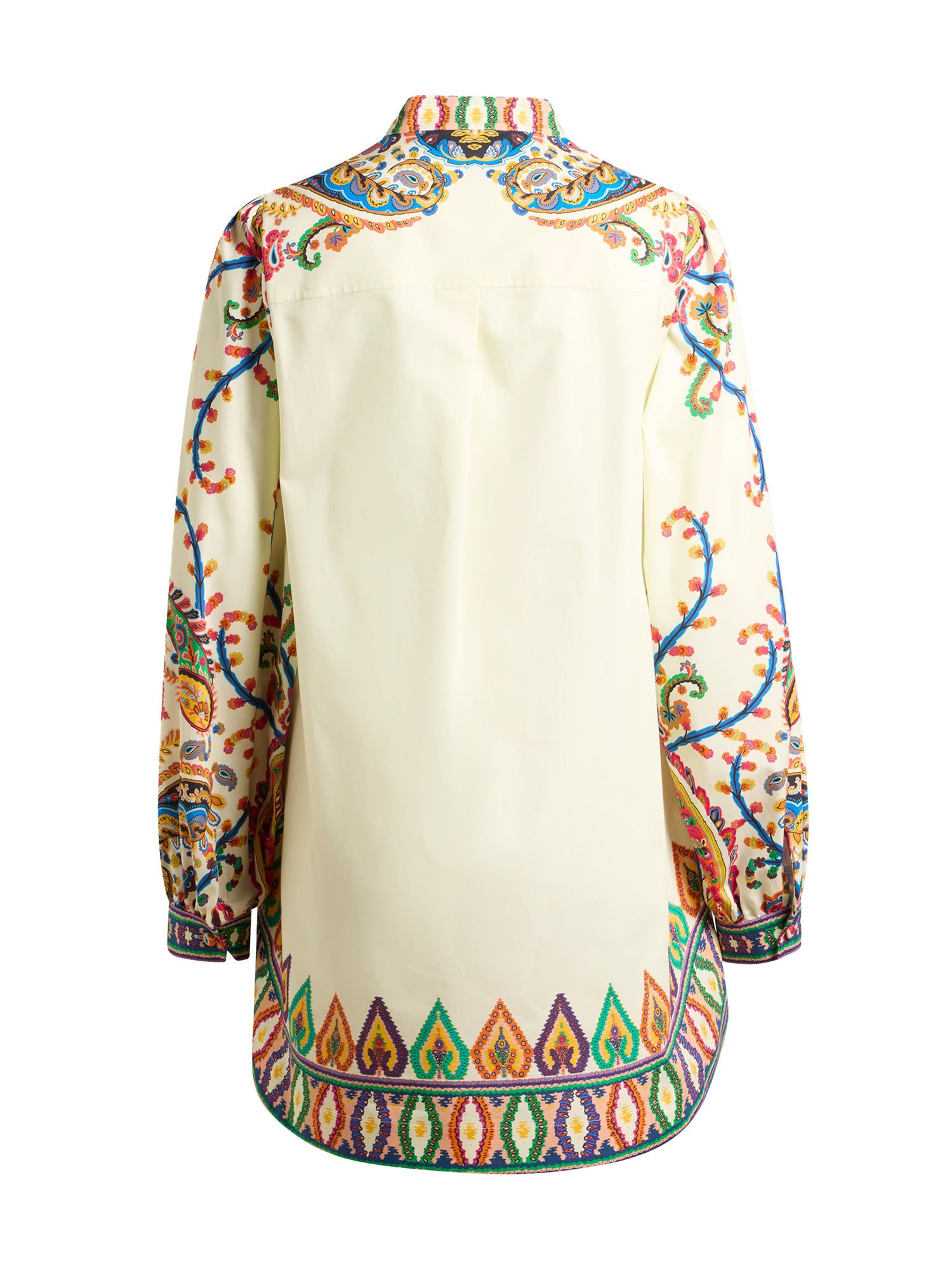 Floral Paisley A-Line Cotton Mini Dress