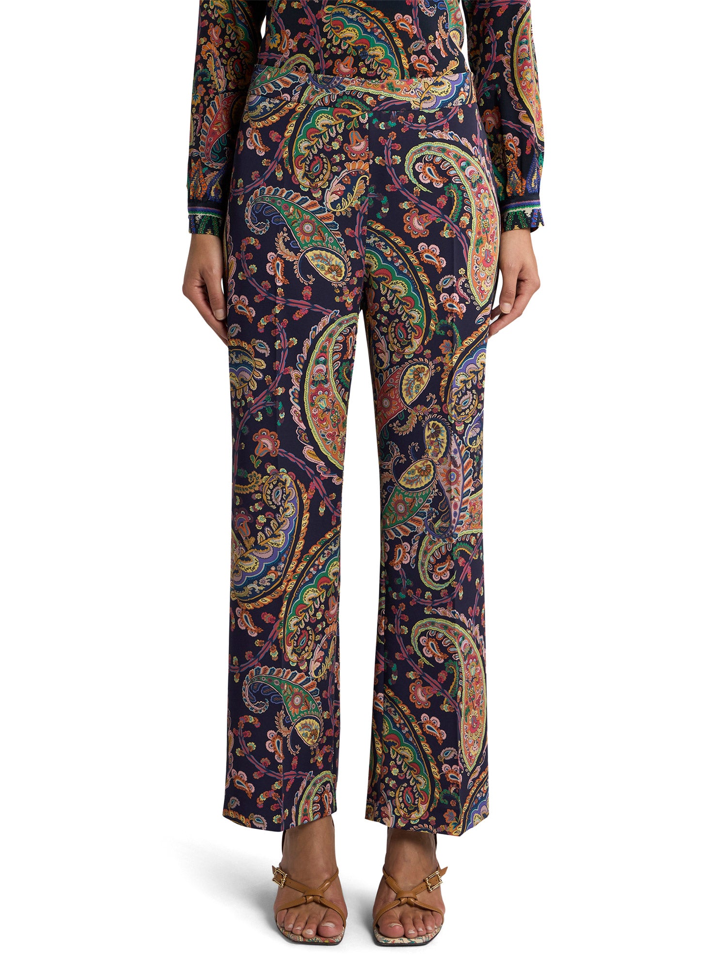 Paisley Bootcut Trousers