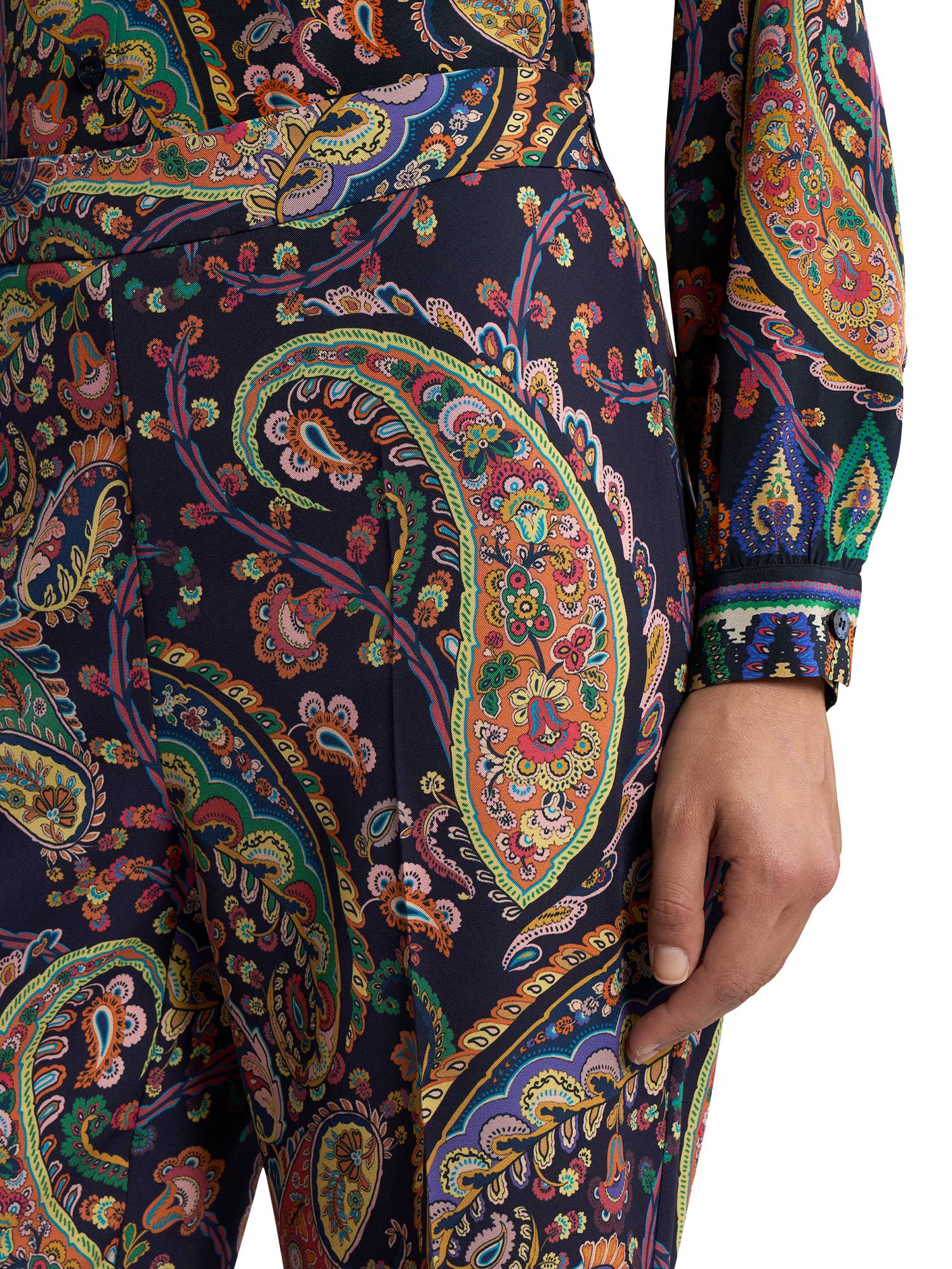 Paisley Bootcut Trousers