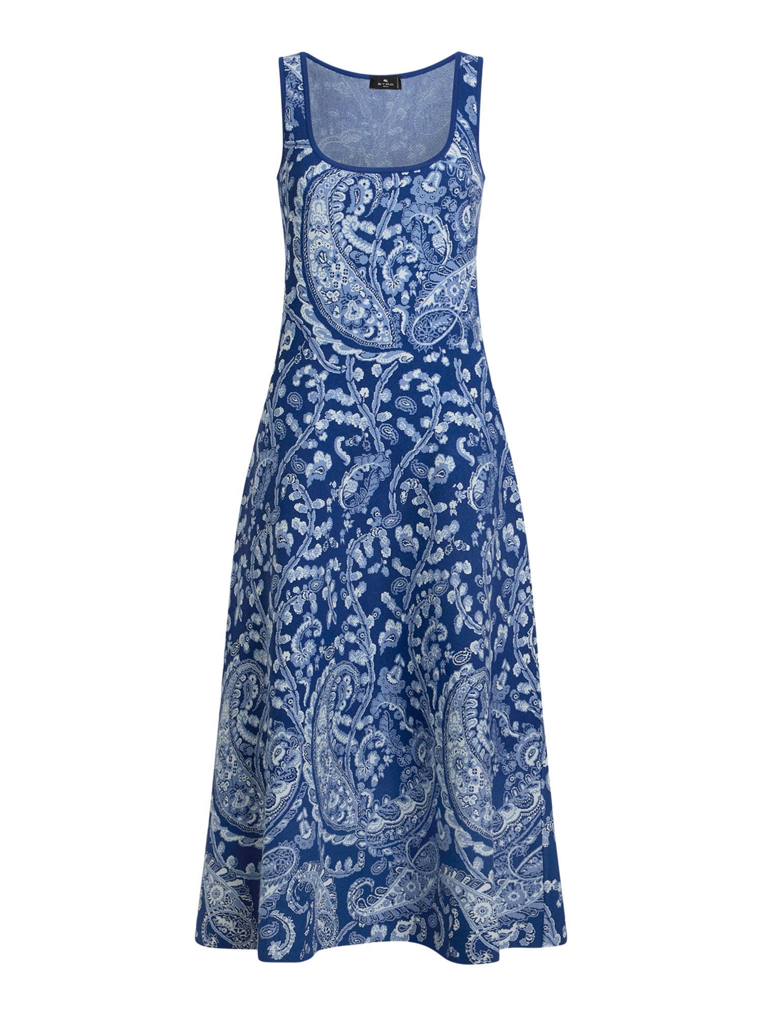 Paisley Jacquard Midi Dress