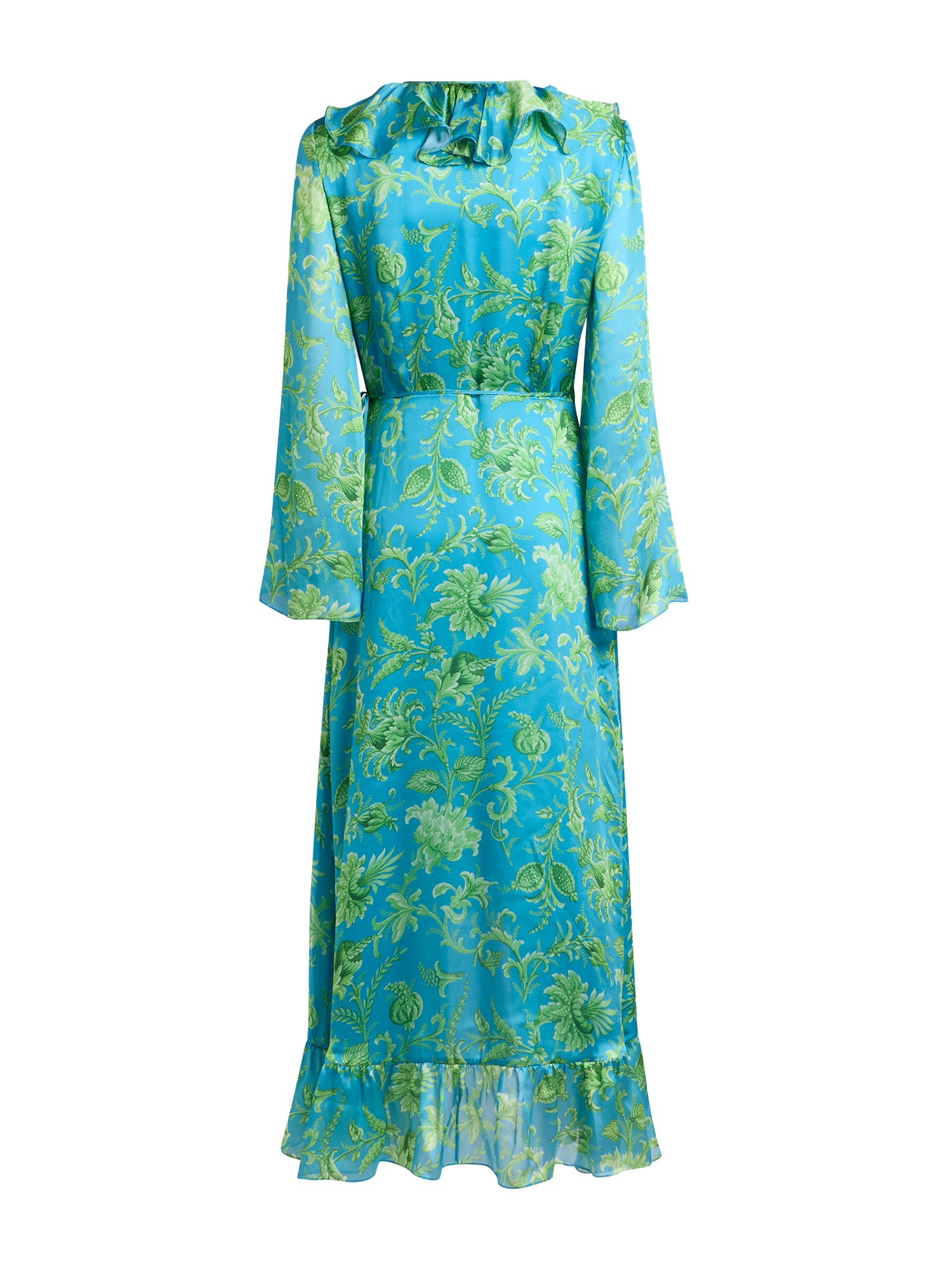 etro dress Yellow Silk Print with Australian Wildlife Size 44 / 8 Made in Italy Abito Skylark Dress by ETRO