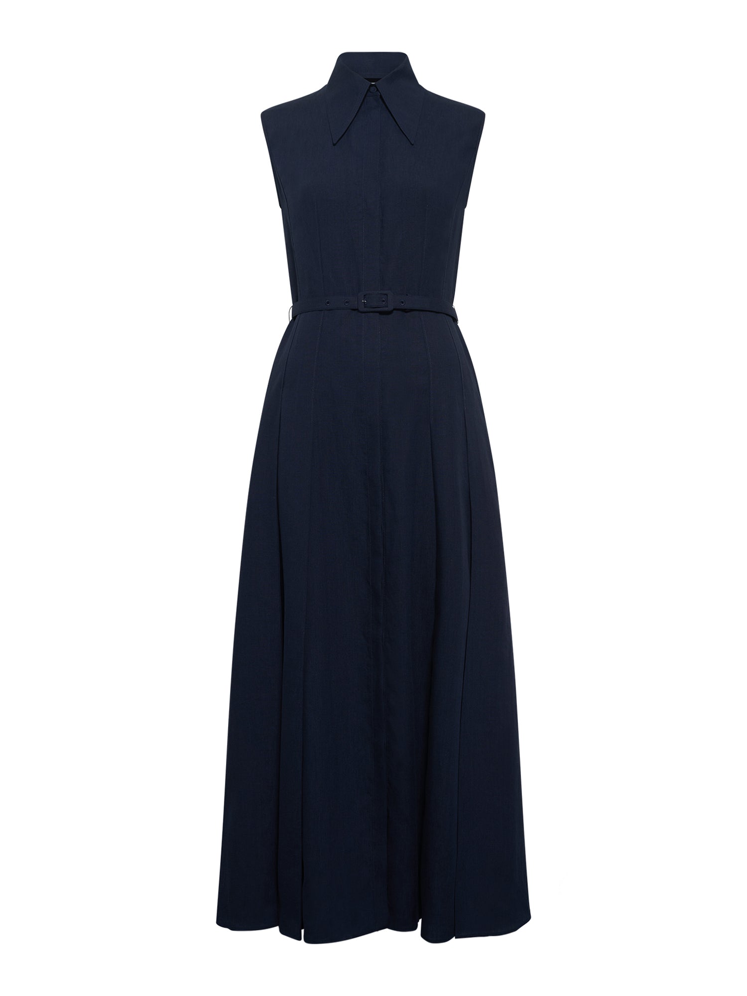 Durand Pleated Maxi Shirtdress