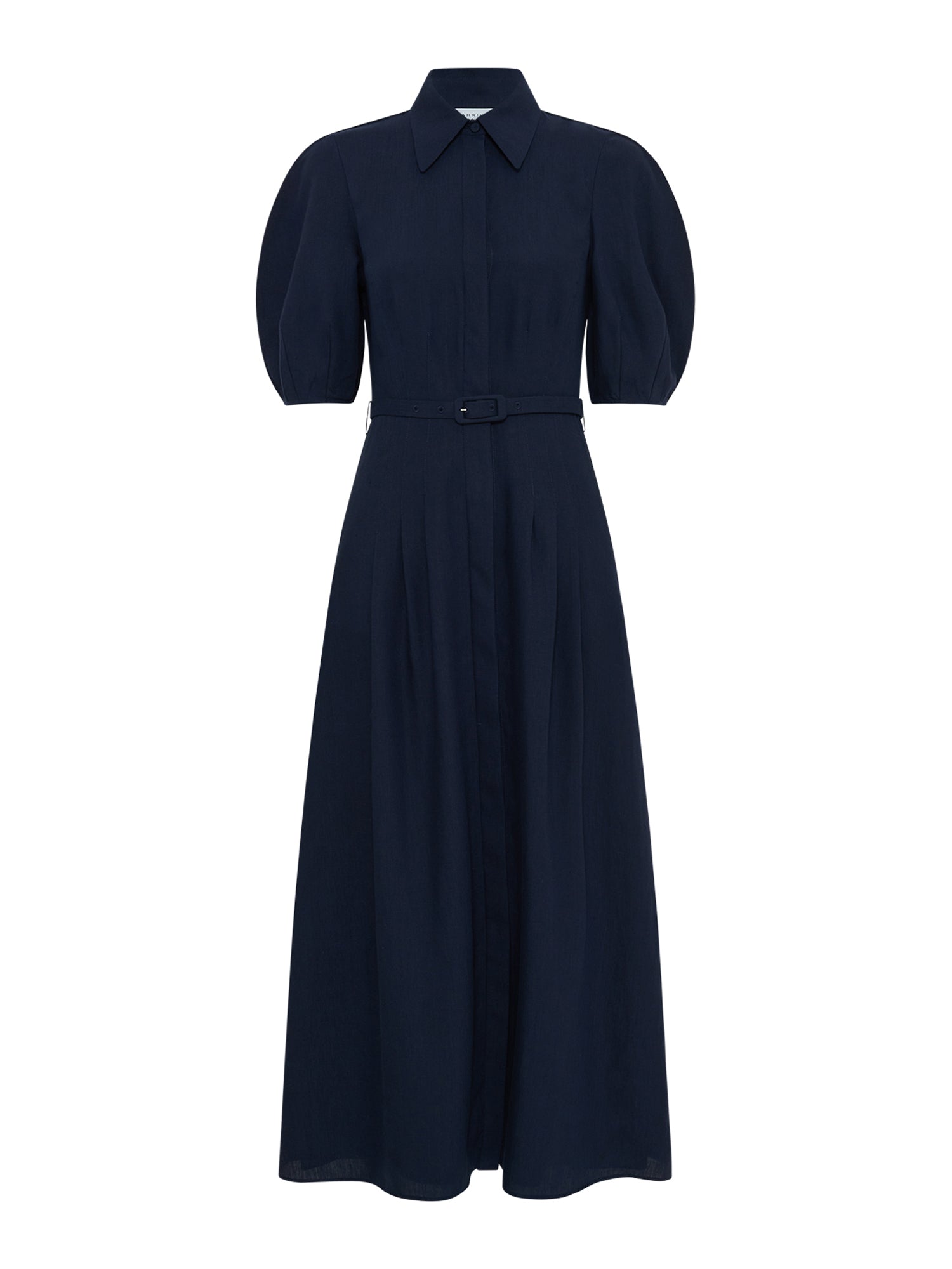 Maude Pleated Midi Shirtdress