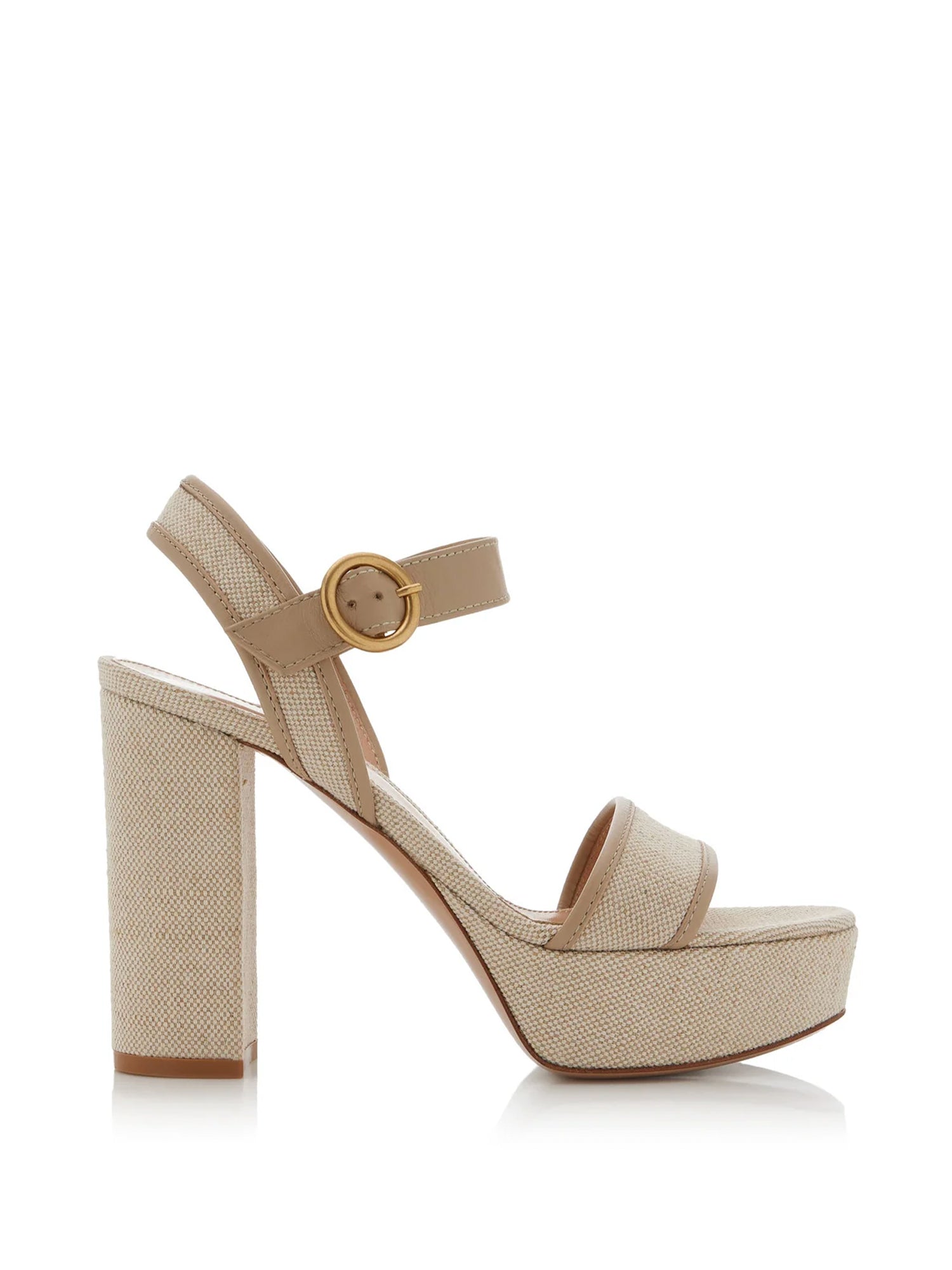 Milos Canvas Platform Sandals
