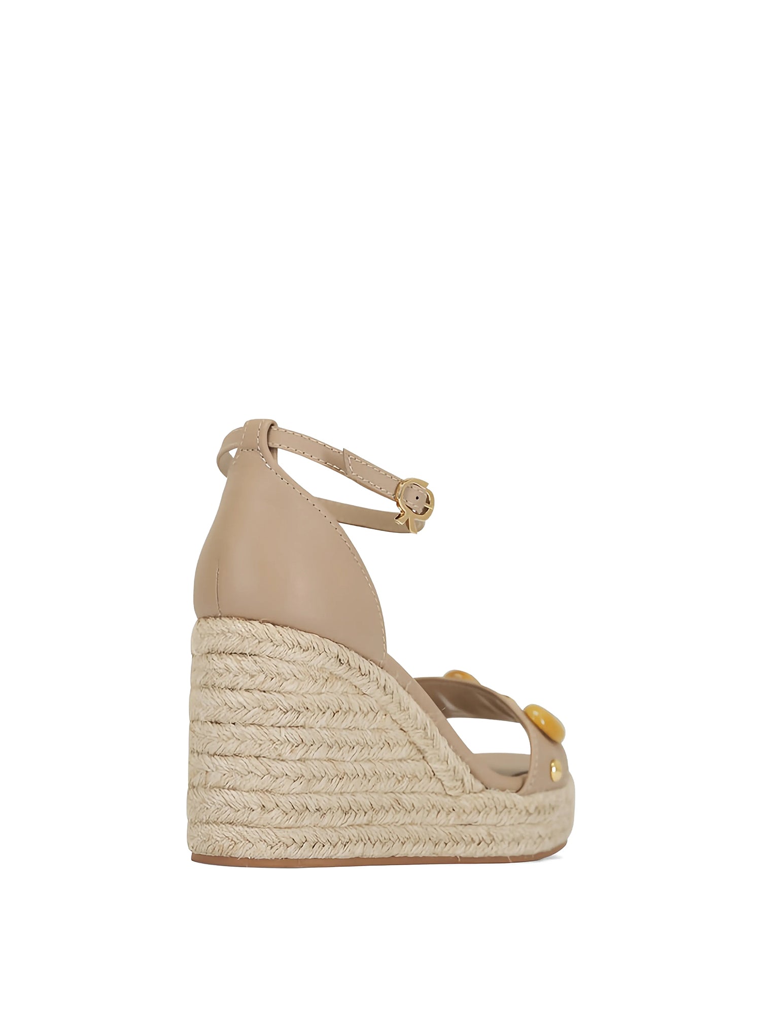 Embellished Espadrille Wedge Sandals