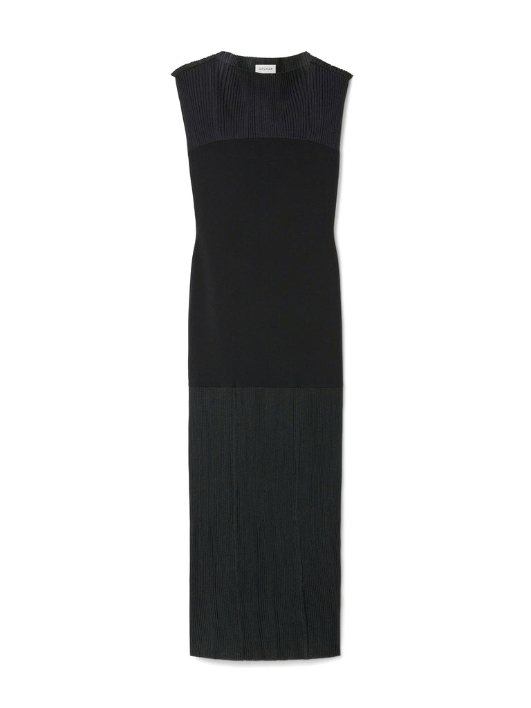 flora black contrast knit midi dress House of Dagmar Quinceanera Dress with Choker