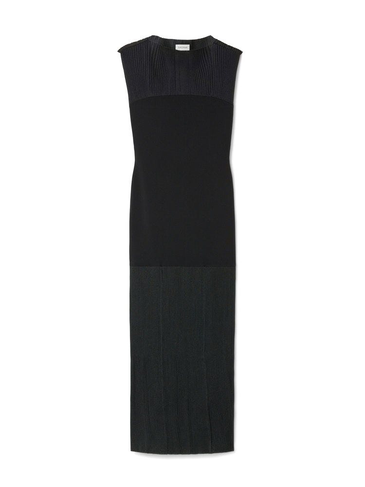 slim fit dress slacks JULIA ALLERT - Stylish Formal Fitted Midi Dress - Black main image 0