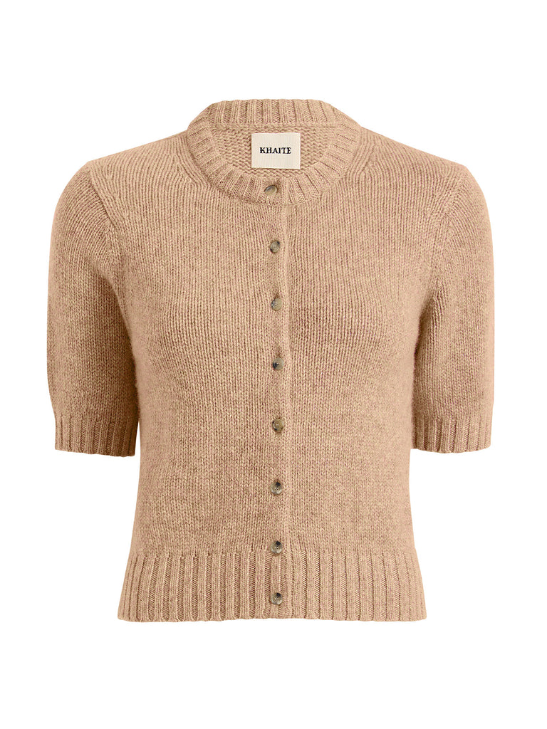 Khaite | Nora Short-Sleeve Cashmere Cardigan – Kirna Zabête