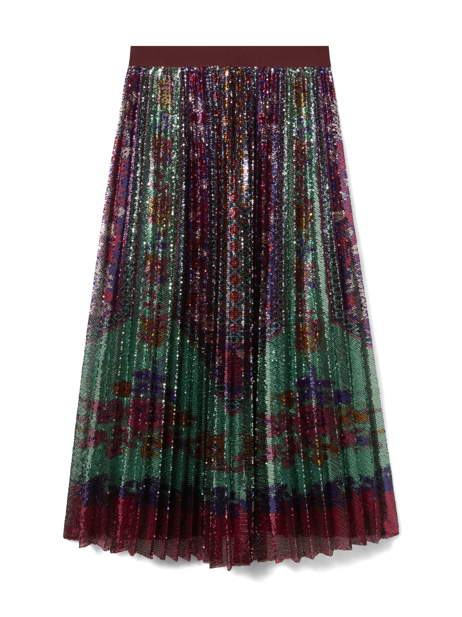 Paillette Accordion Skirt