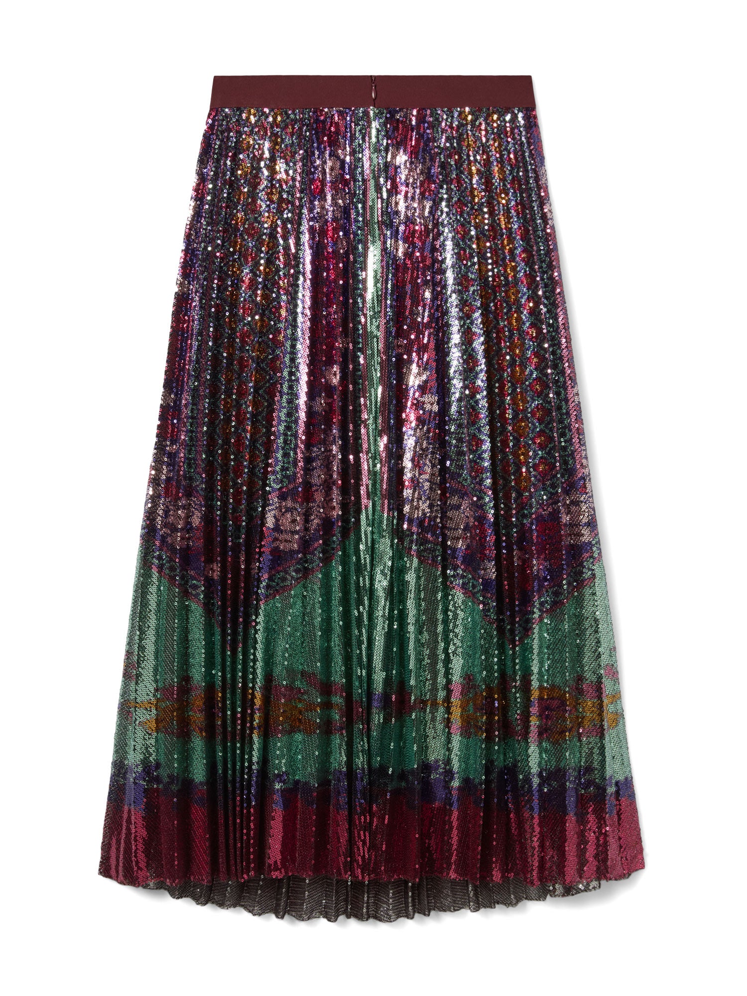 Paillette Accordion Skirt