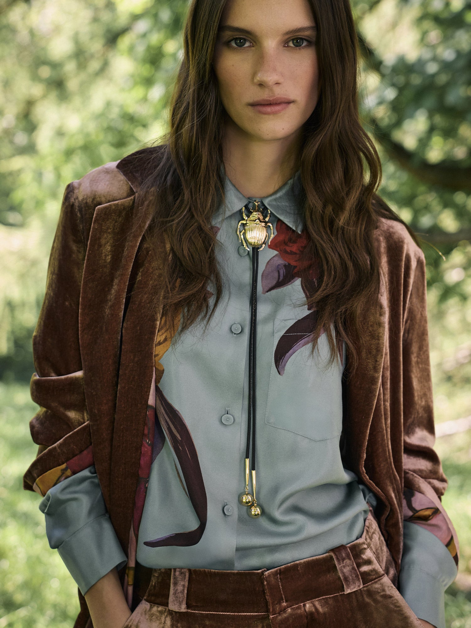 Silk Twill Boy Shirt