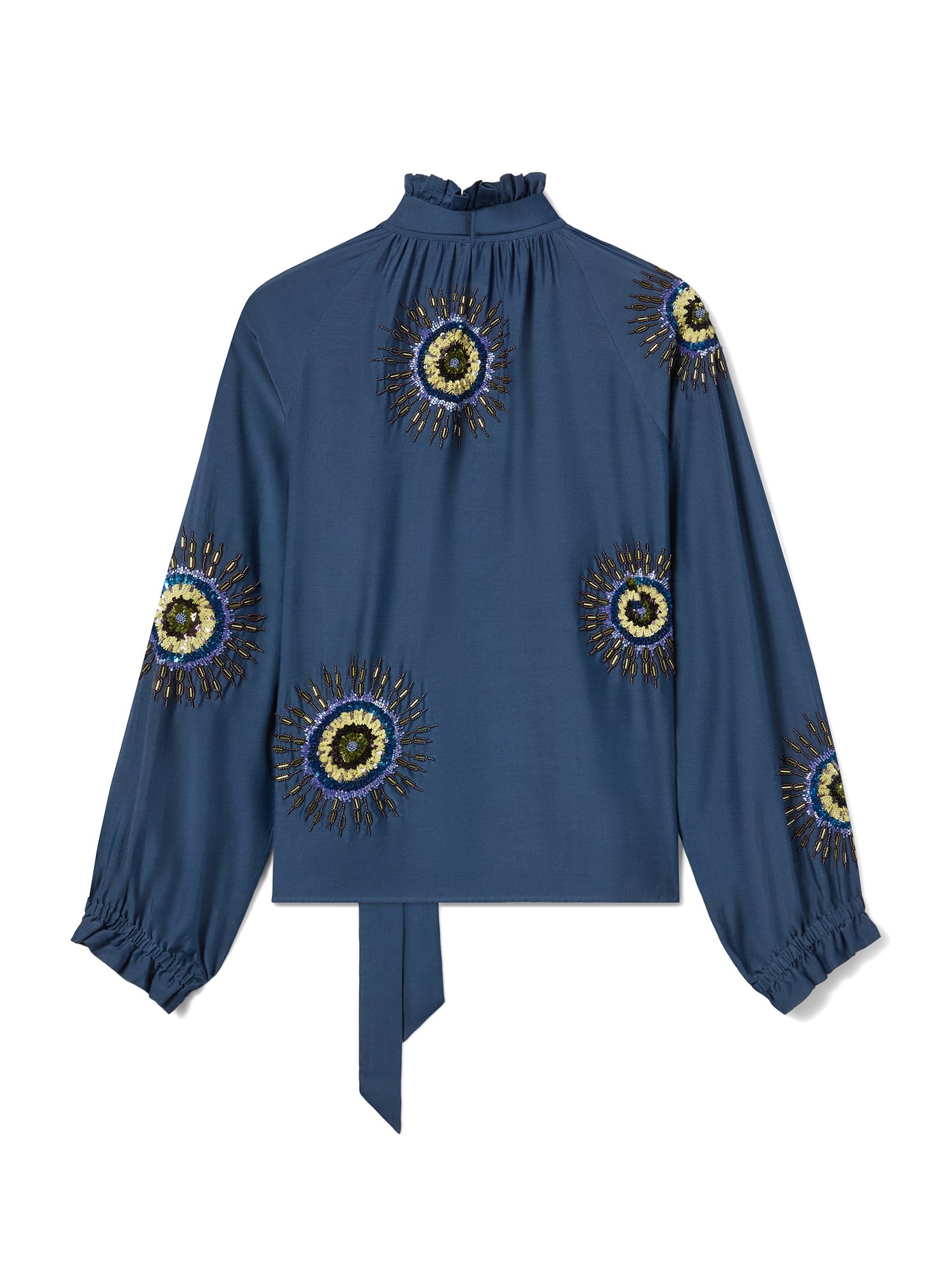 Embroidered Cotton Voile Cerere Blouse