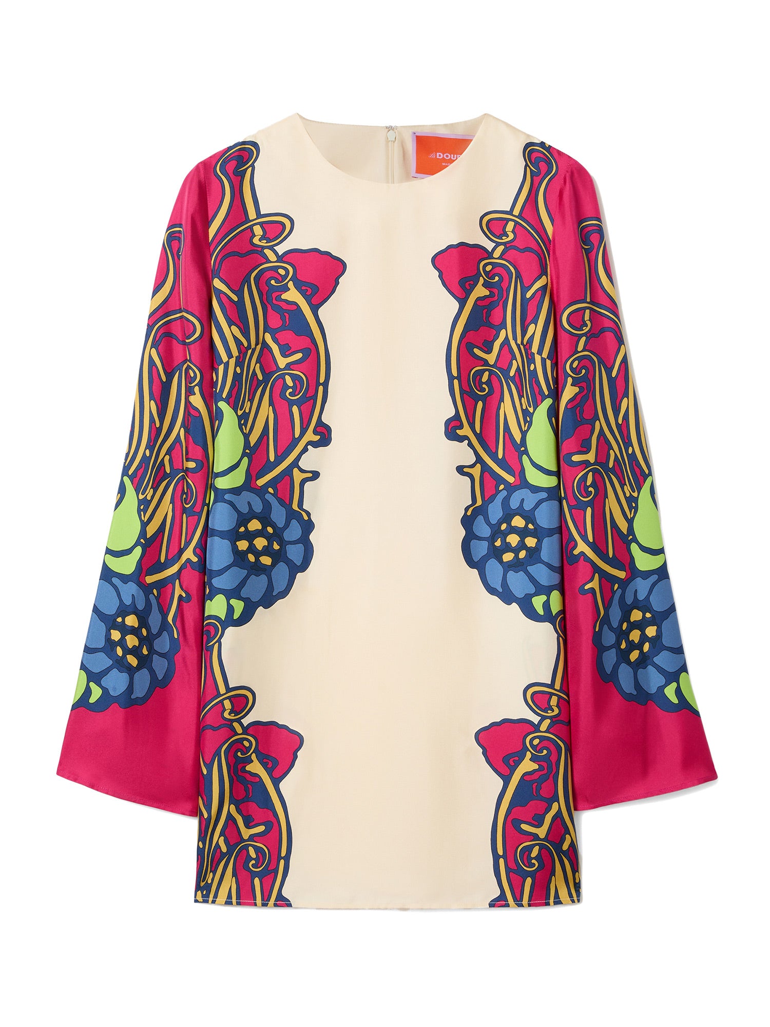 Silk Twill Mini Supreme Swing Dress
