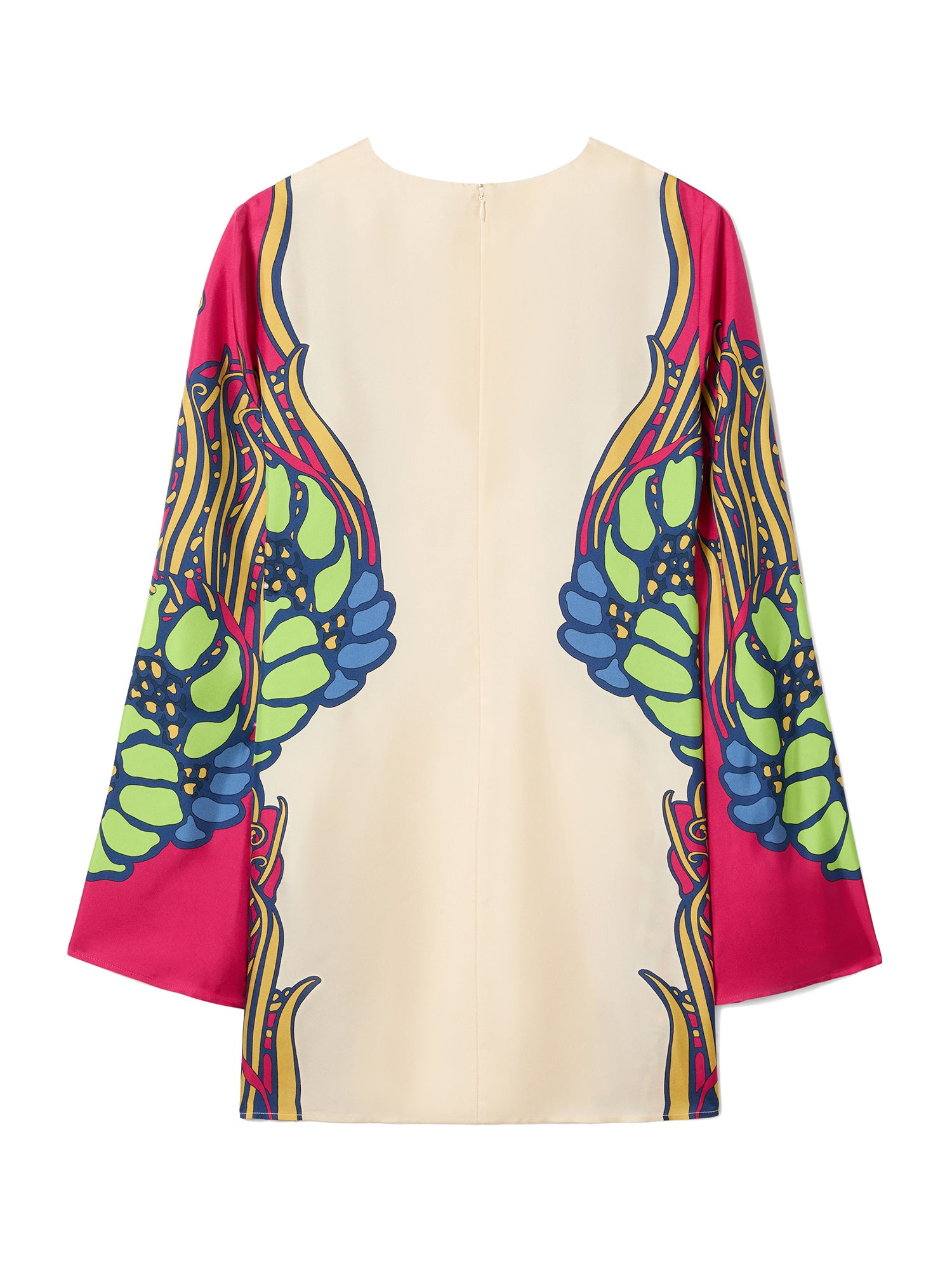 Silk Twill Mini Supreme Swing Dress