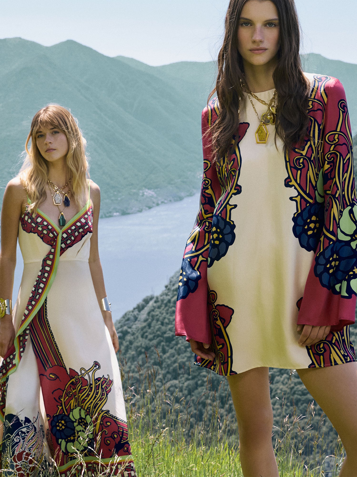 Silk Twill Mini Supreme Swing Dress