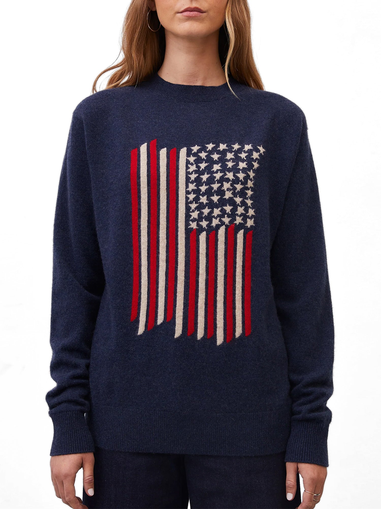 No. 48 American Flag Cashmere Sweater