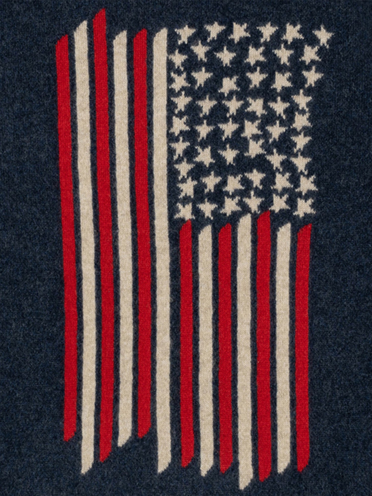 No. 48 American Flag Cashmere Sweater
