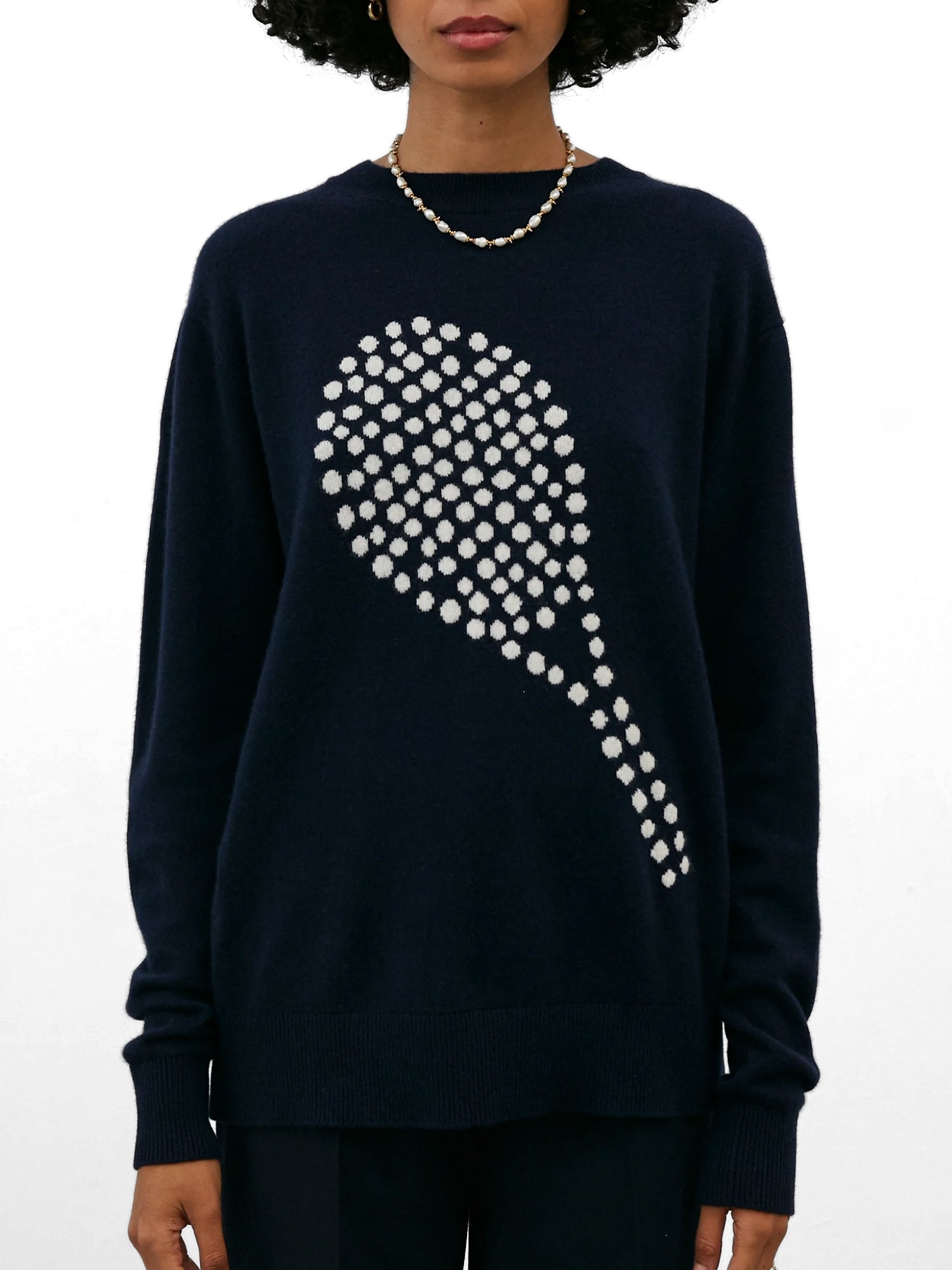 No. 72 Tennis Racquet Cashmere Sweater