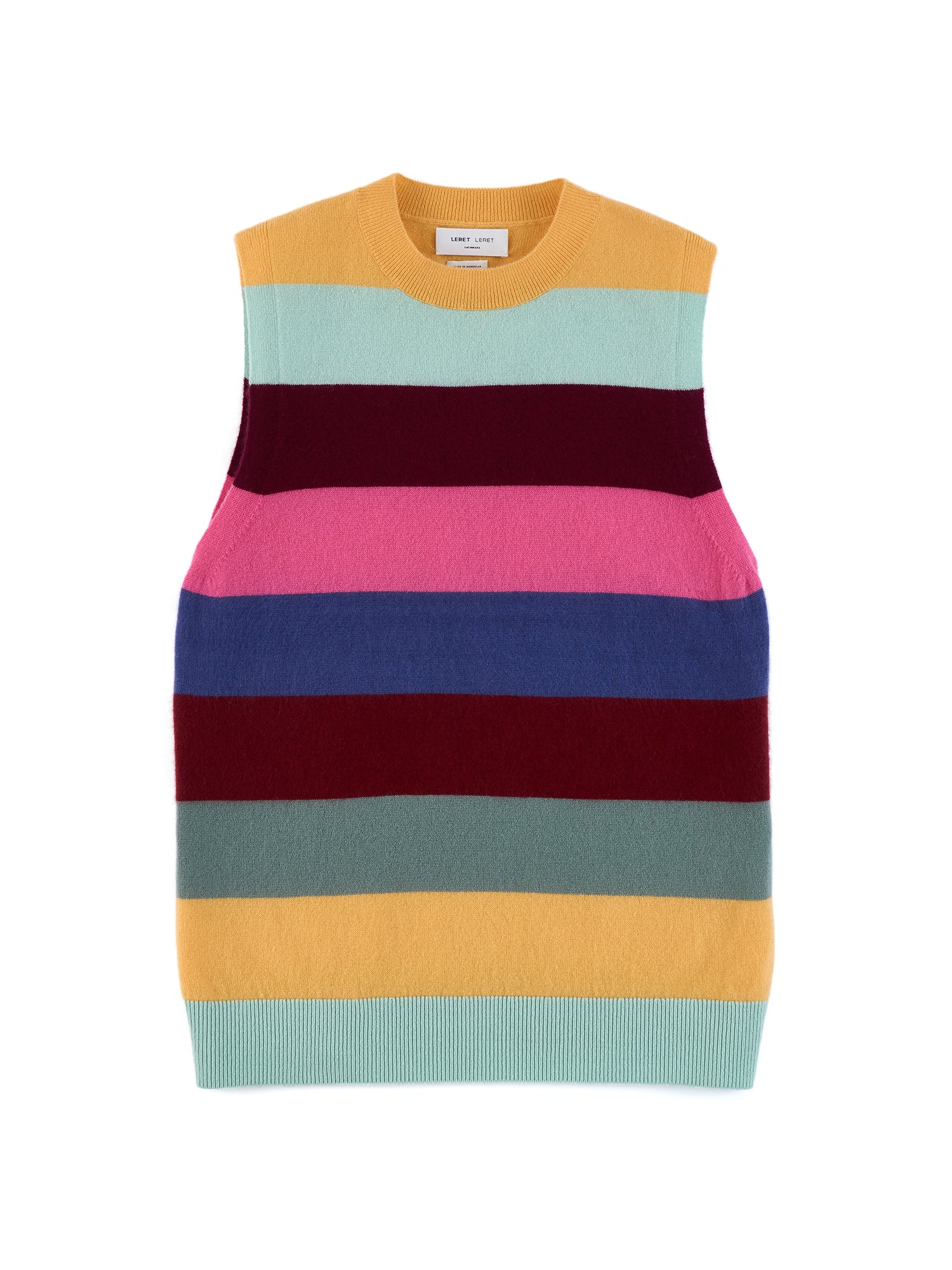 No. 87 Striped Cashmere Vest