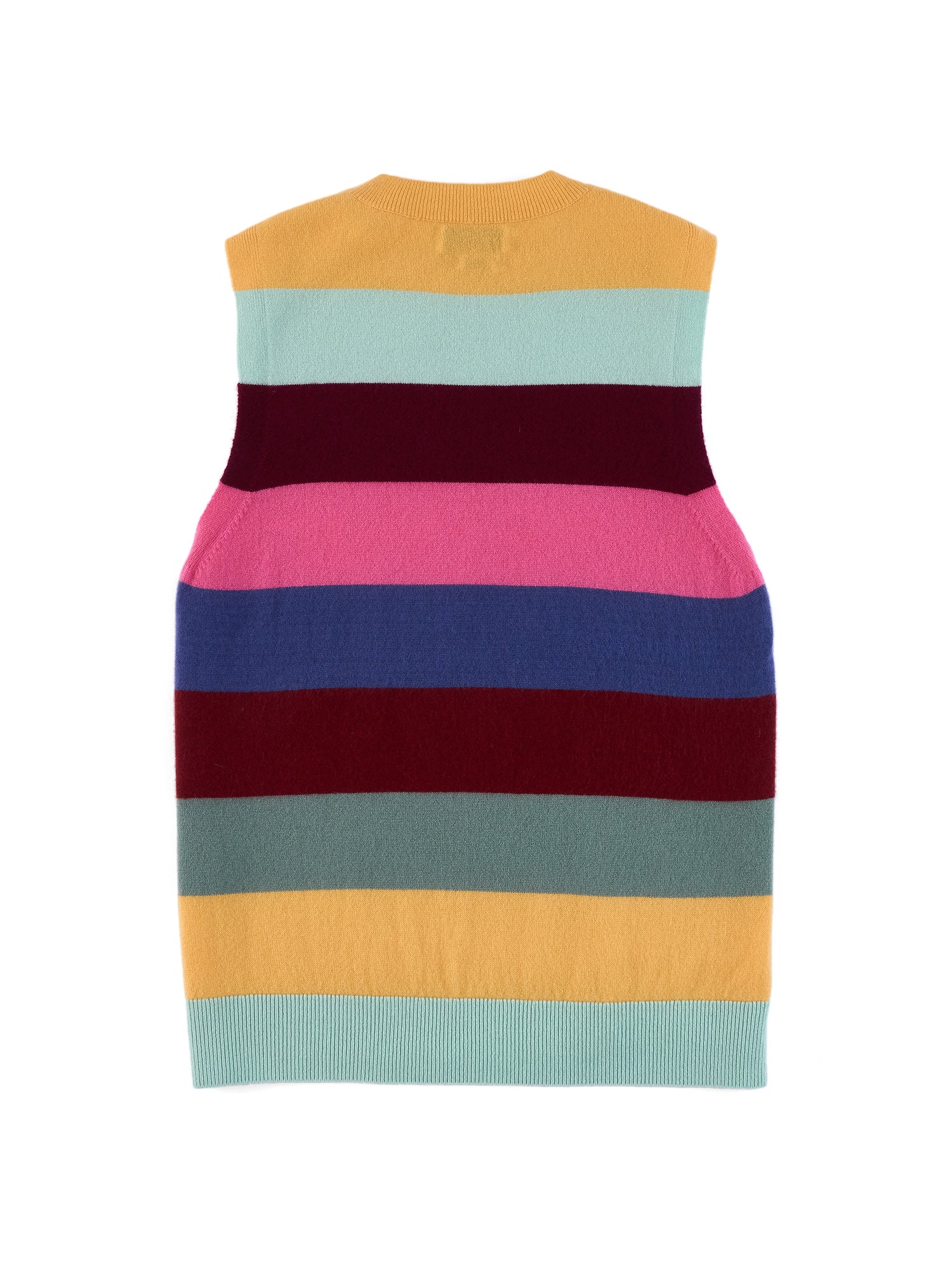 No. 87 Striped Cashmere Vest
