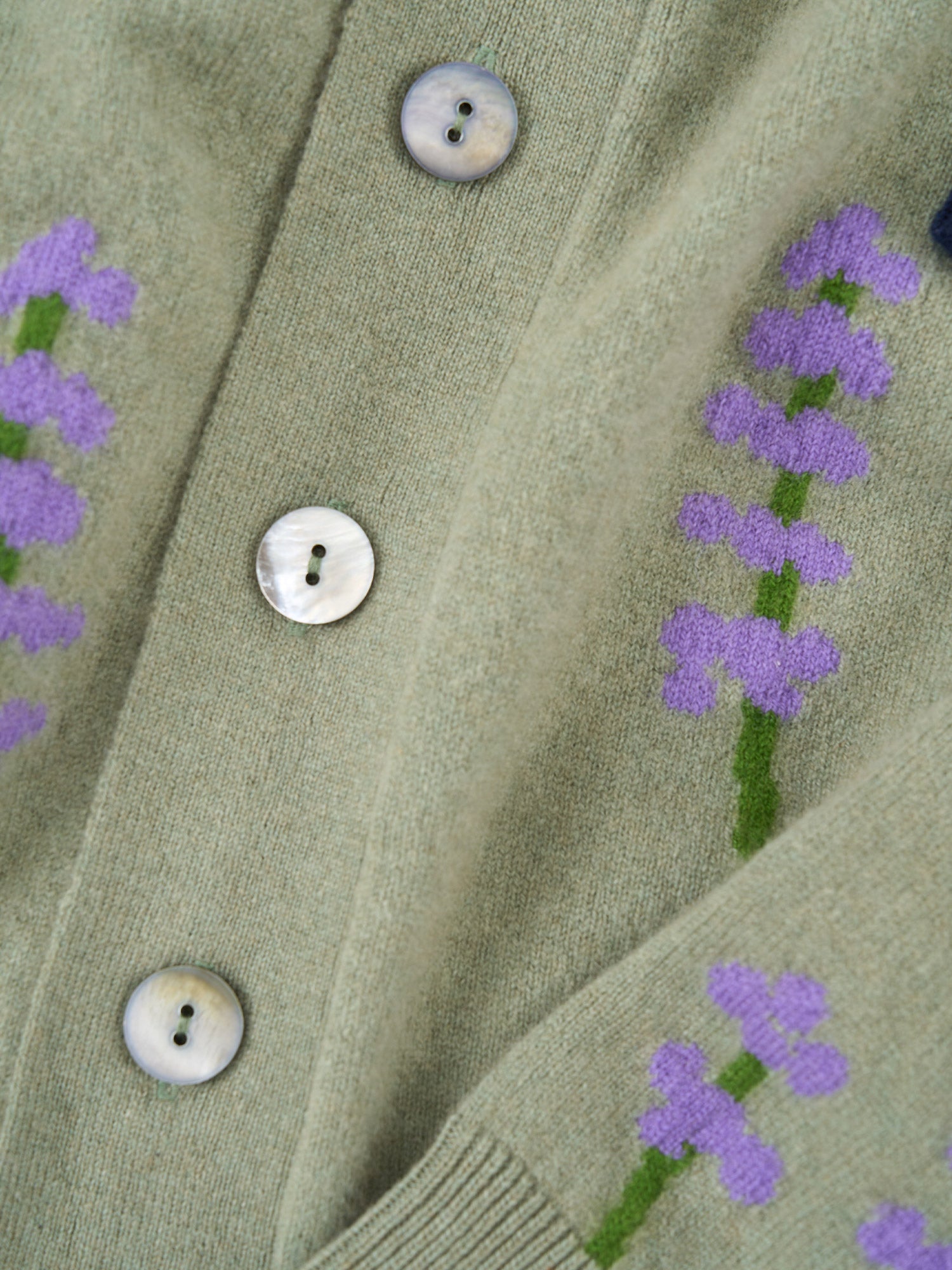 No. 88 Floral Cashmere Cardigan
