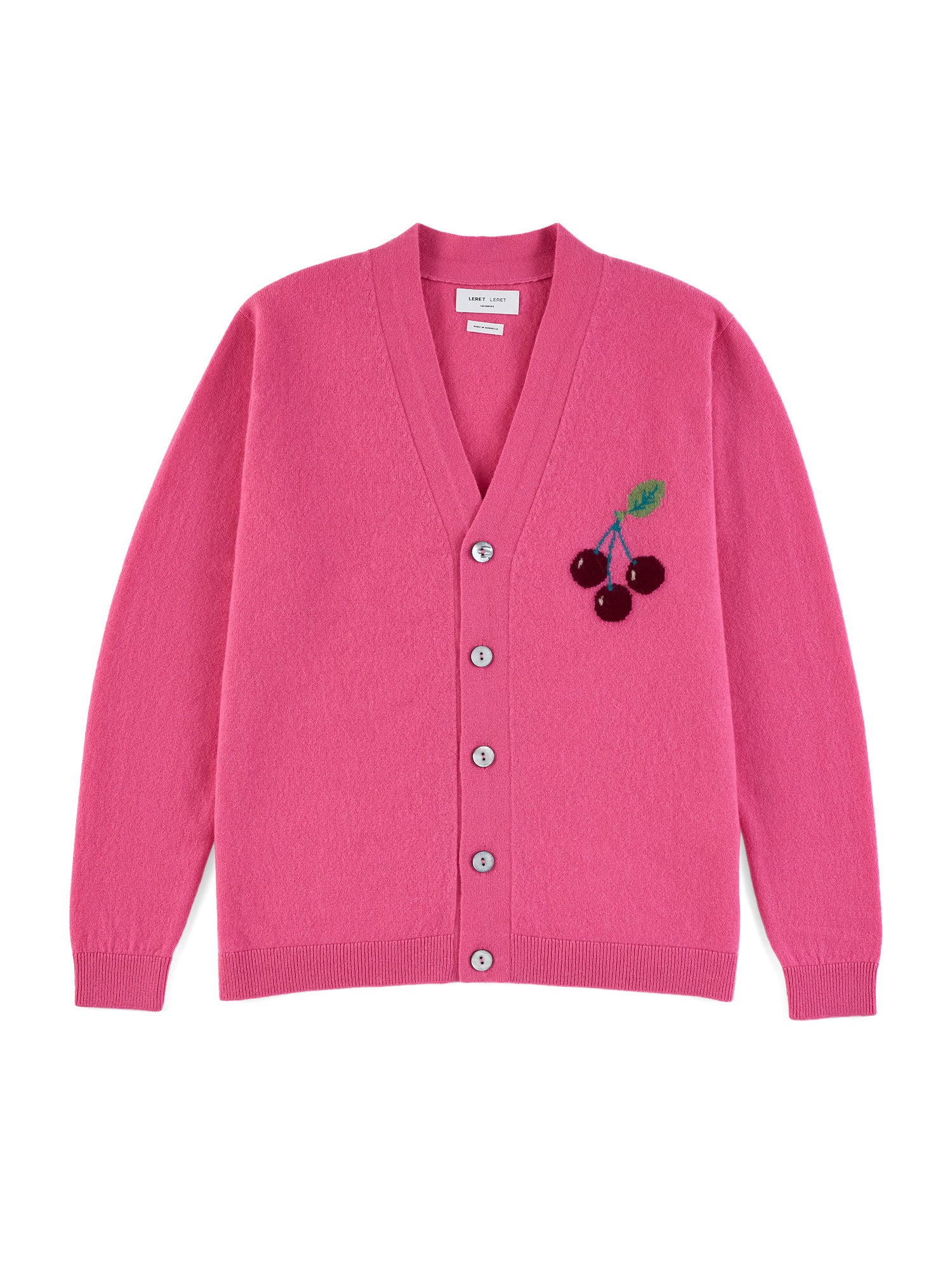 No. 89 Cherry Cashmere Cardigan