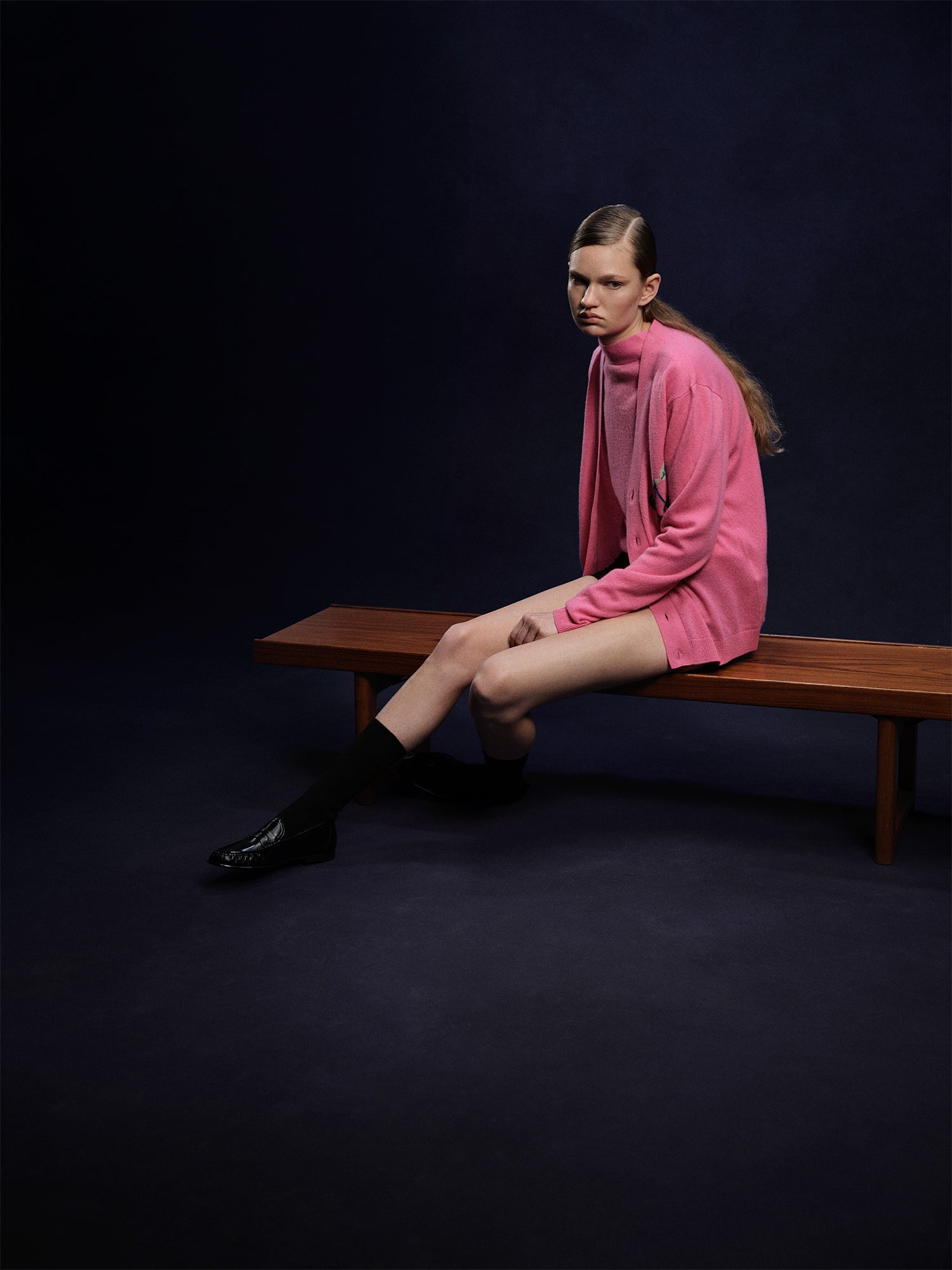 No. 89 Cherry Cashmere Cardigan