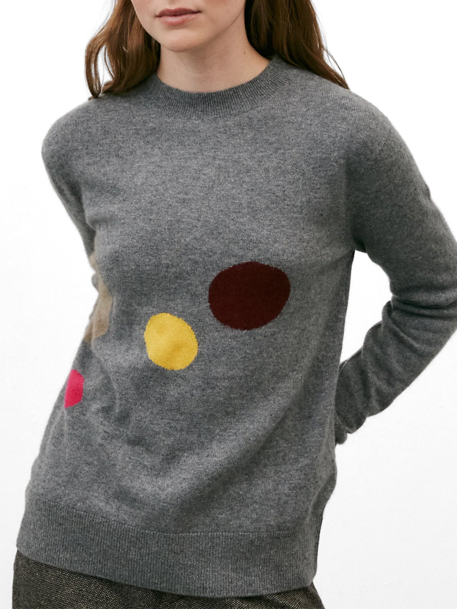 No. 92 Polka Dot Cashmere Sweater