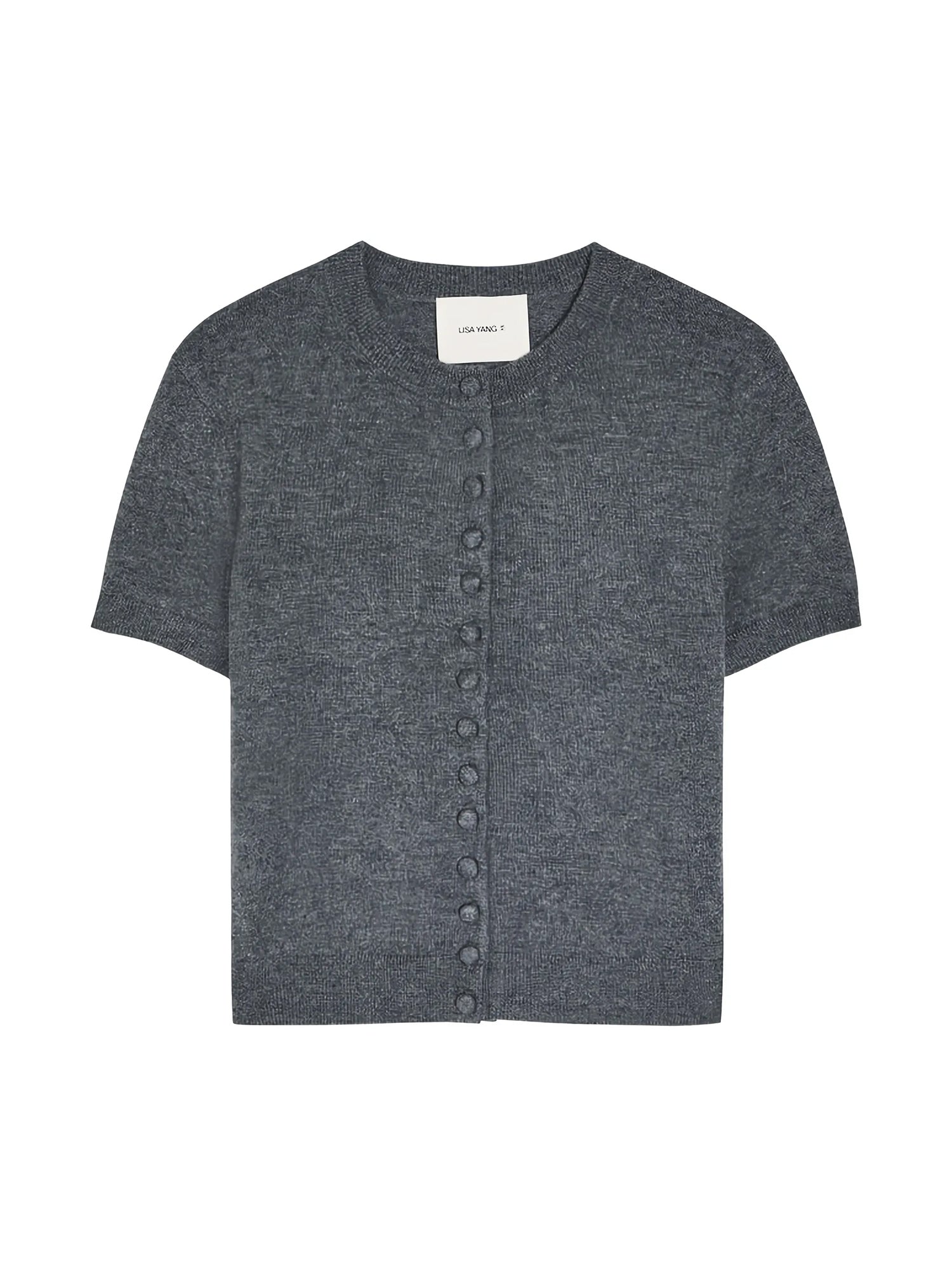 Lunea Short Sleeve Cashmere Cardigan
