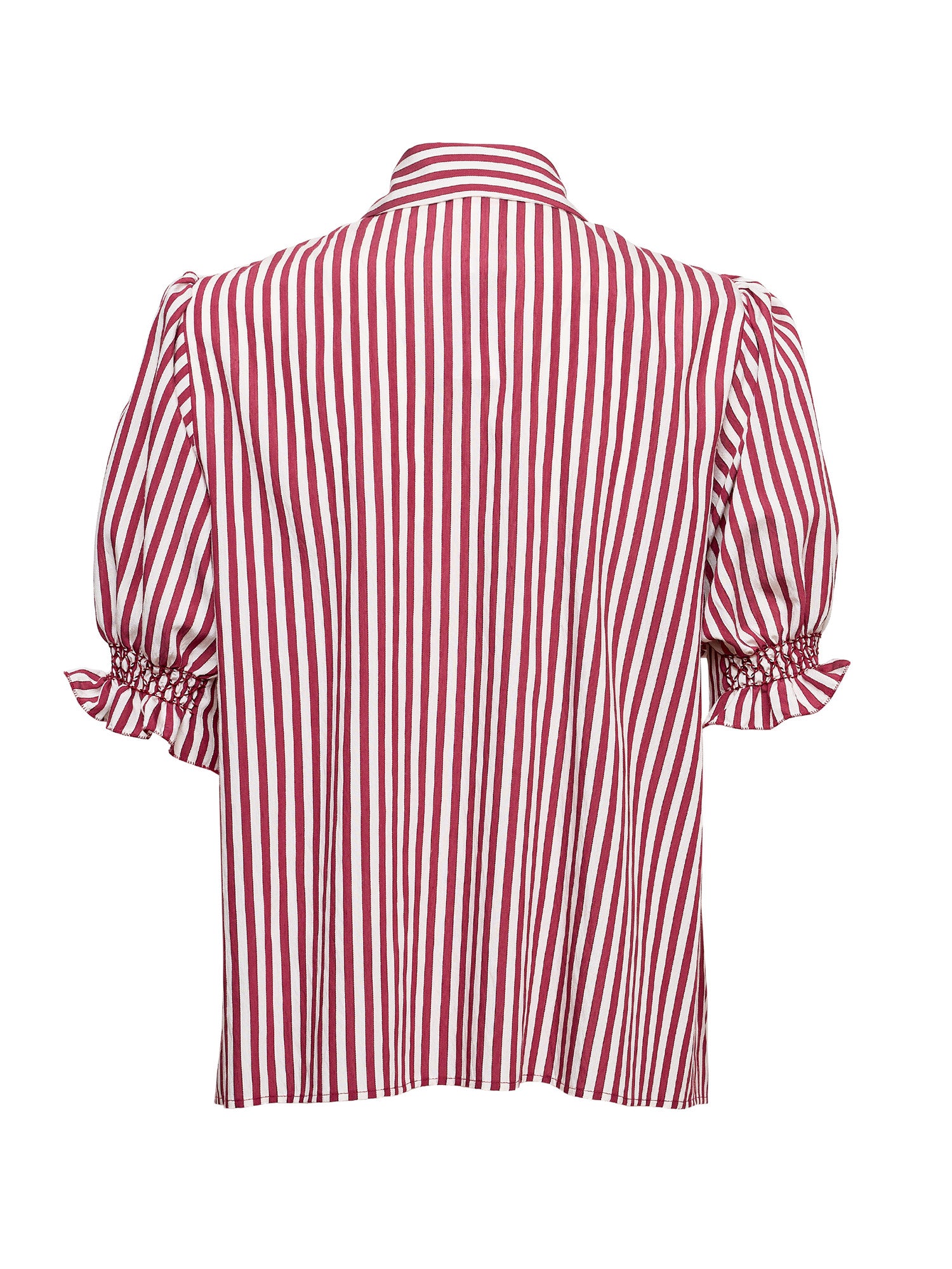 Milvia Smocked Satin Blouse