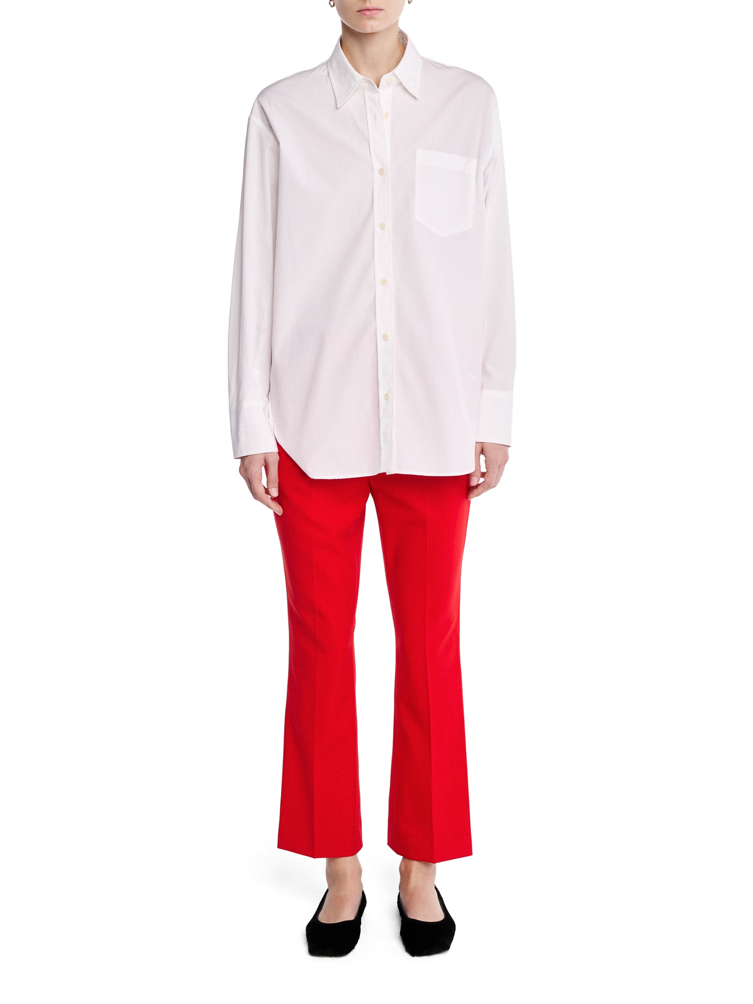 High Waisted Crop Trousers