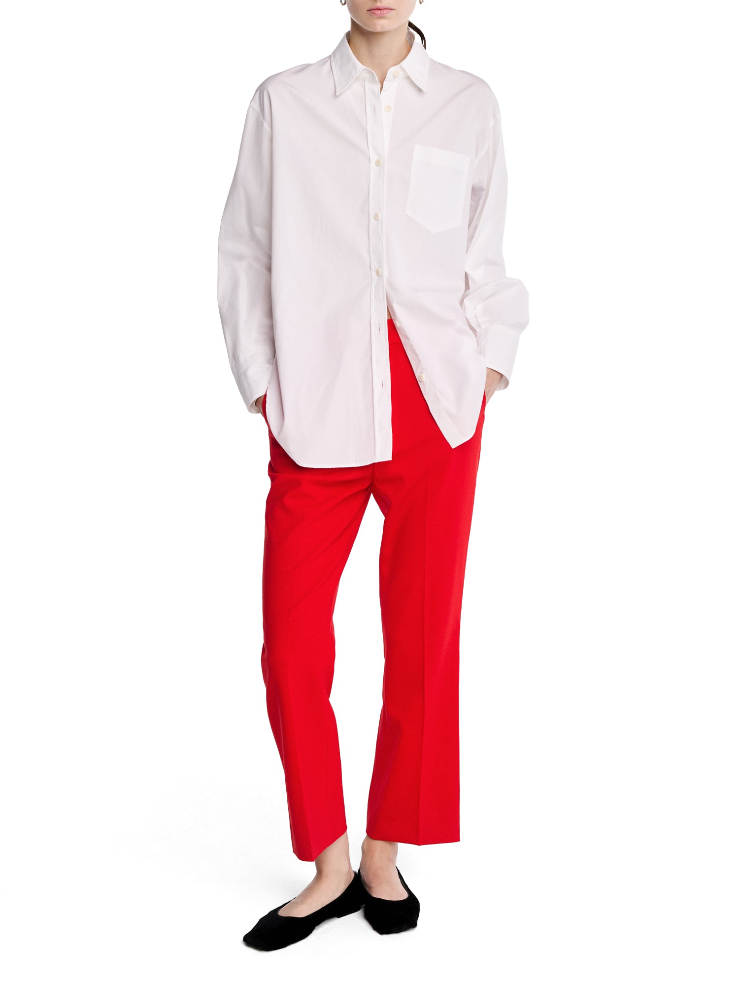 High Waisted Crop Trousers