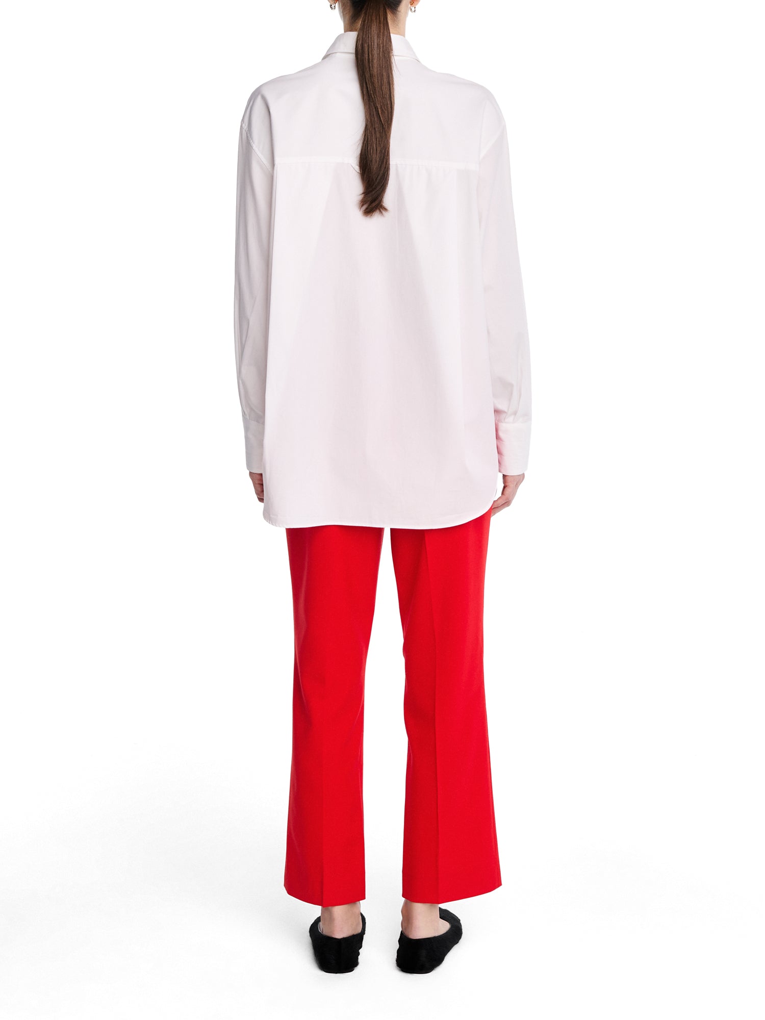 High Waisted Crop Trousers