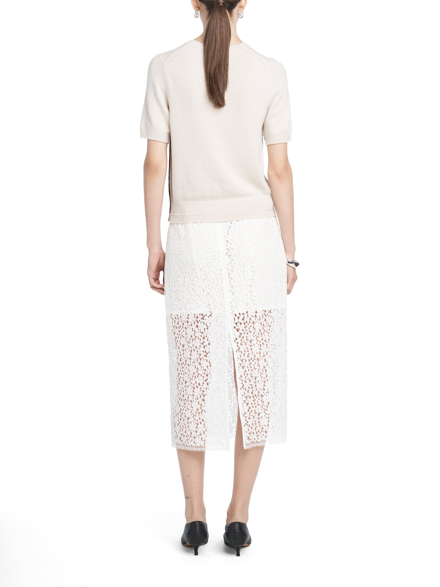 Lace Ruched Skirt