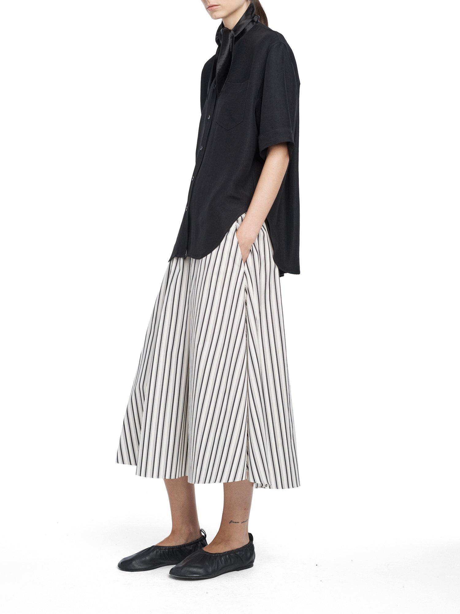 Short Sleeve Necktie Shirt