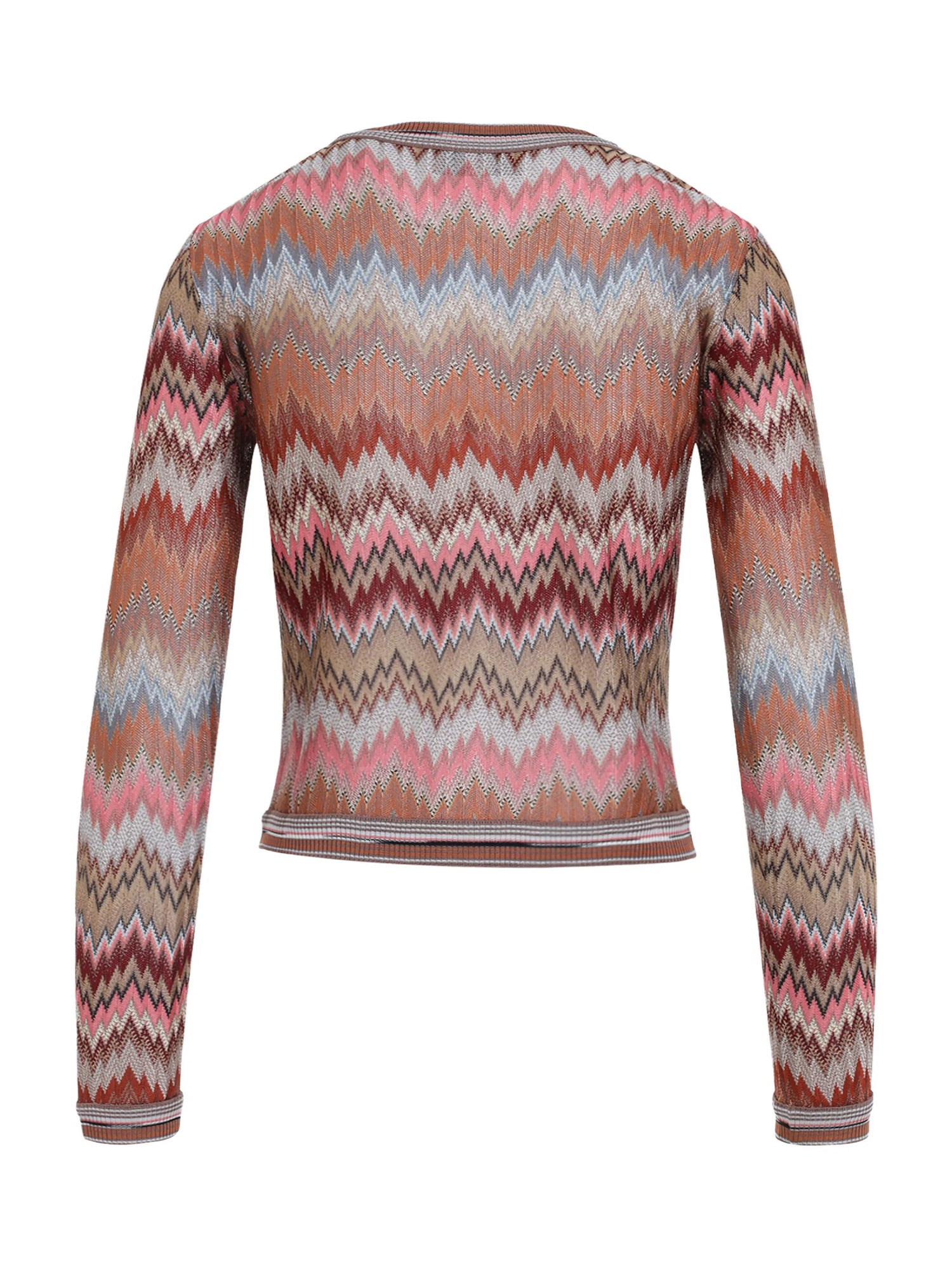 Missoni | Snake-Pattern Chevron Cardigan With Patch Pockets