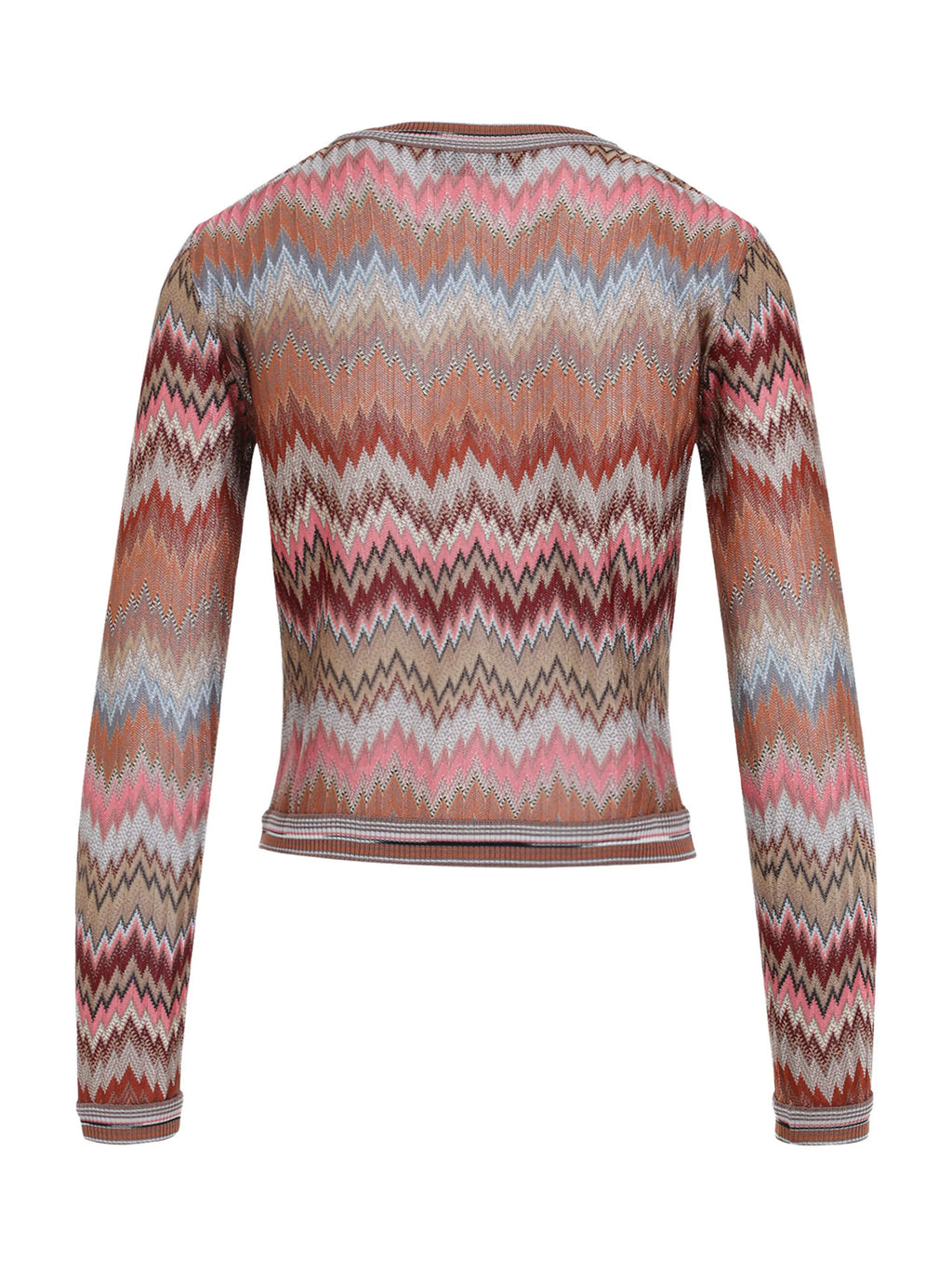 Missoni | Snake-Pattern Chevron Cardigan With Patch Pockets