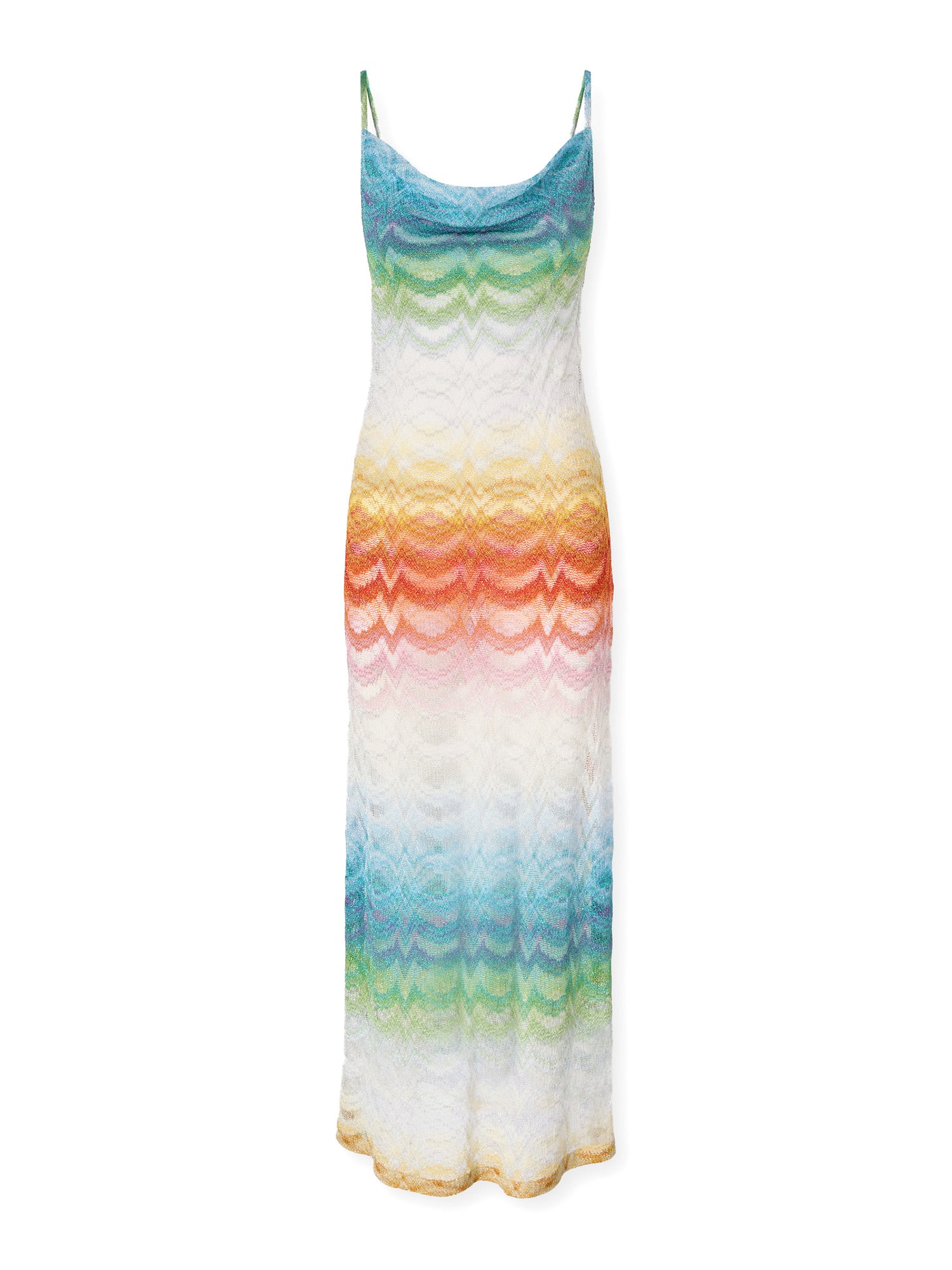 Shaded Lamé Viscose Cover-Up Maxi Dress