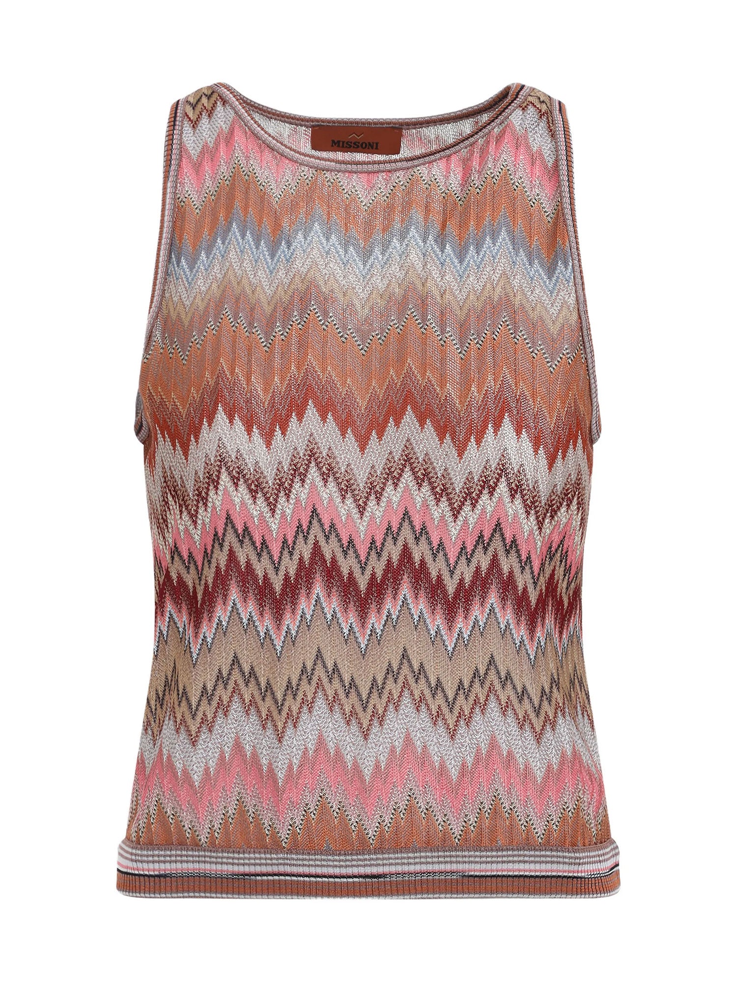 Snake-Pattern Sleeveless Top