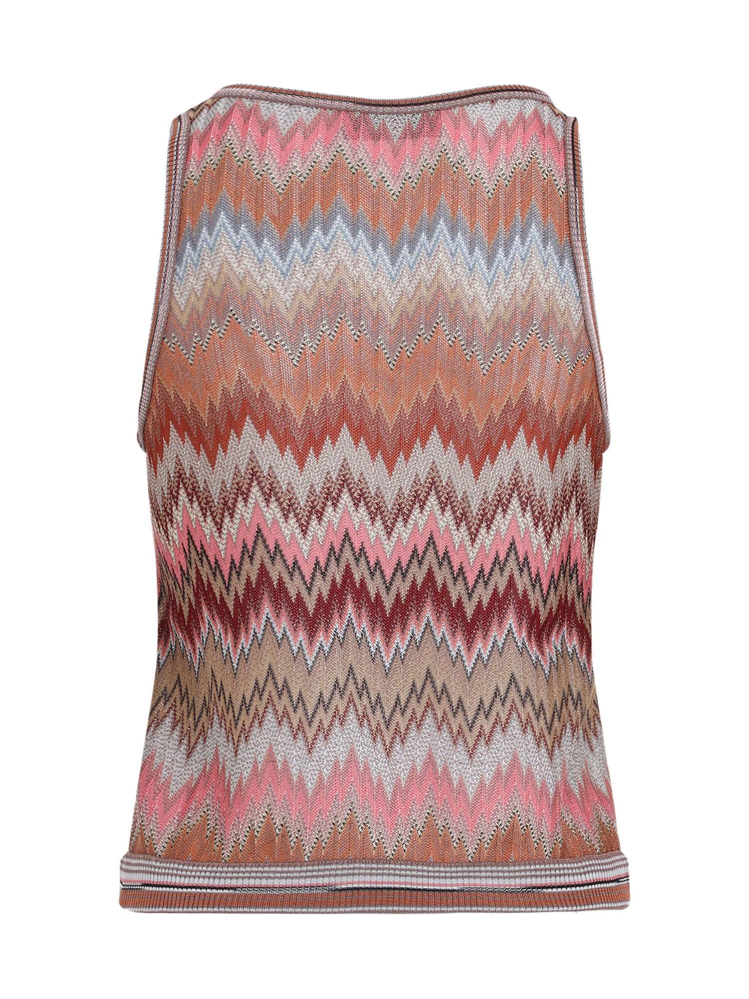 Snake-Pattern Sleeveless Top
