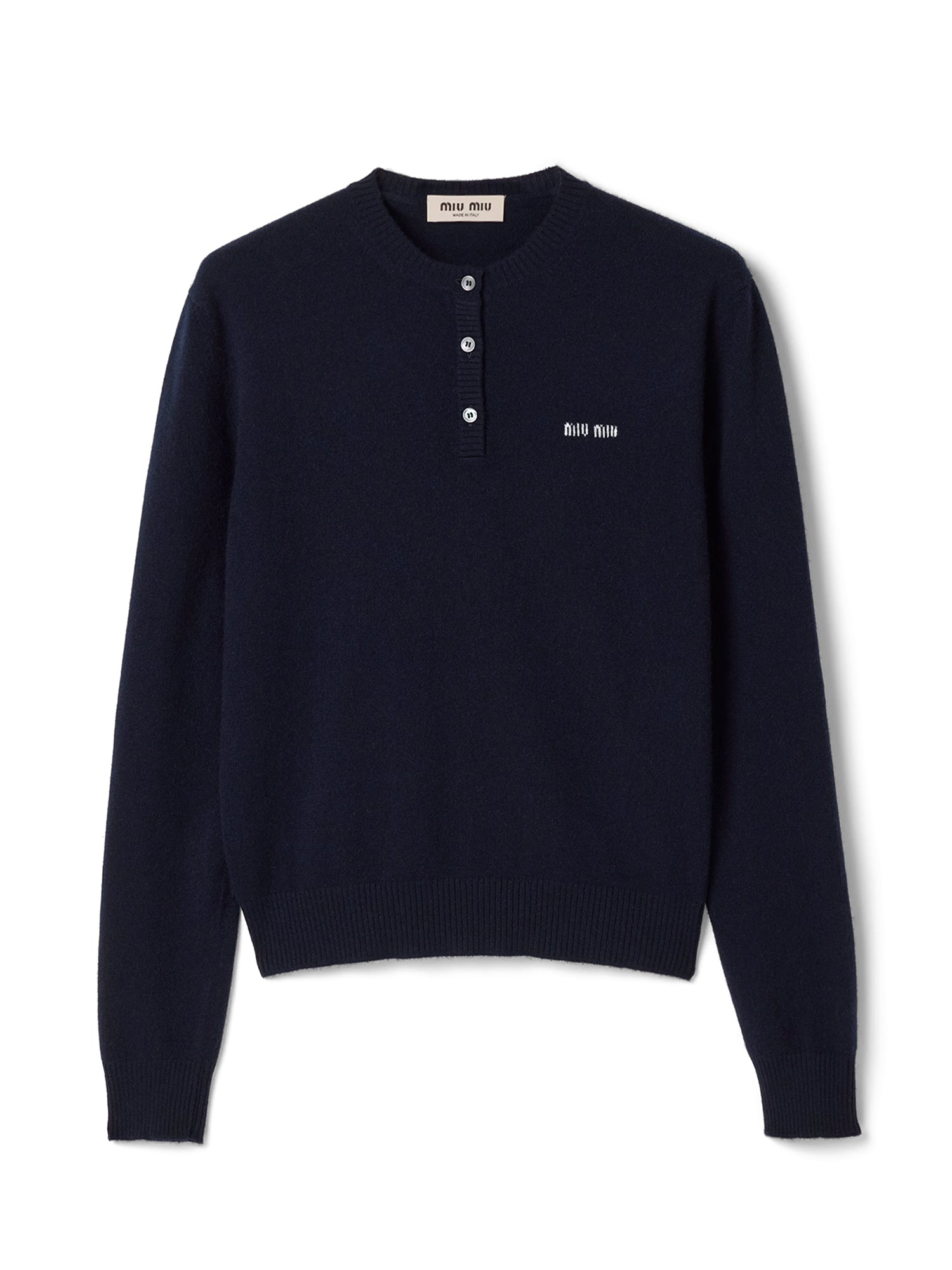 MIU MIU ストライプニットセーター 38 Miu Miu | Cashmere Henley Sweater – Kirna Zabête