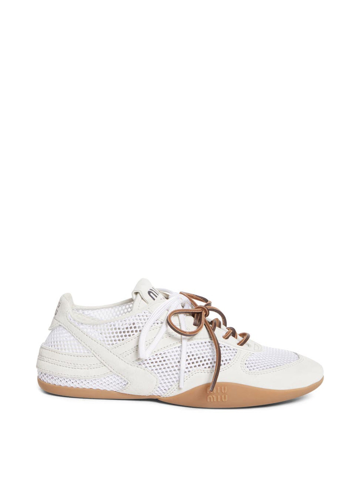 Gymnasium Leather And Mesh Sneakers